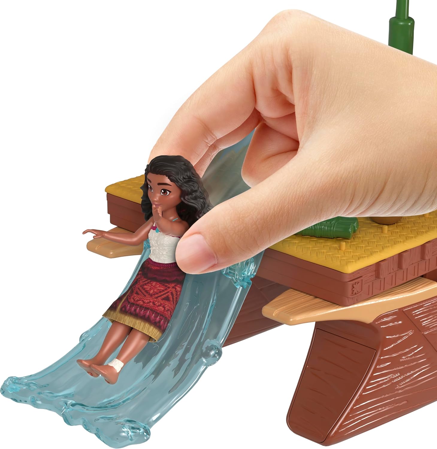 Mattel Disney Moana 2 Adventure Canoe Playset with Floating Canoe, Moana Doll & Heihei - 13-Piece Set for Ages 3+ 6