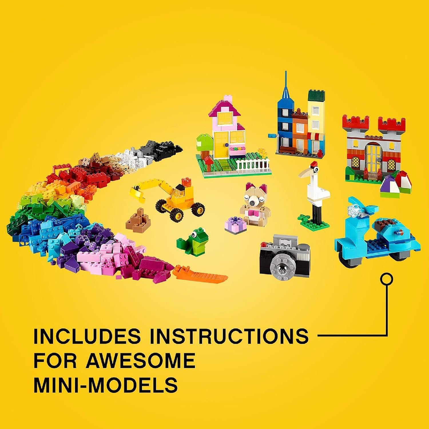 LEGO Classic Large Creative Brick Box 10698 - 790-Piece Building Set for Kids 4+ 3