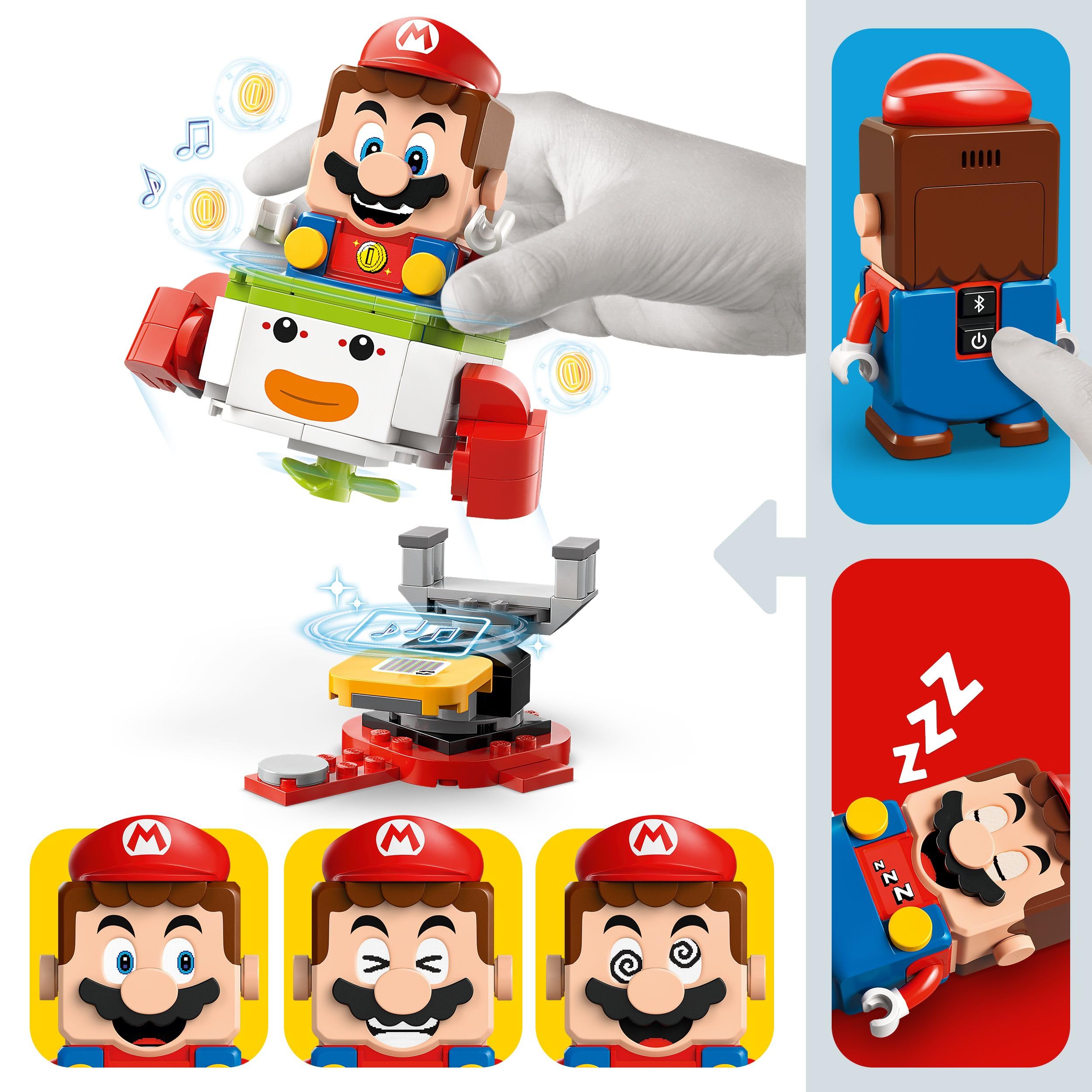 LEGO Super Mario Adventures with Interactive Mario, Bowser Jr.’s Clown Car Building Set 71439 5