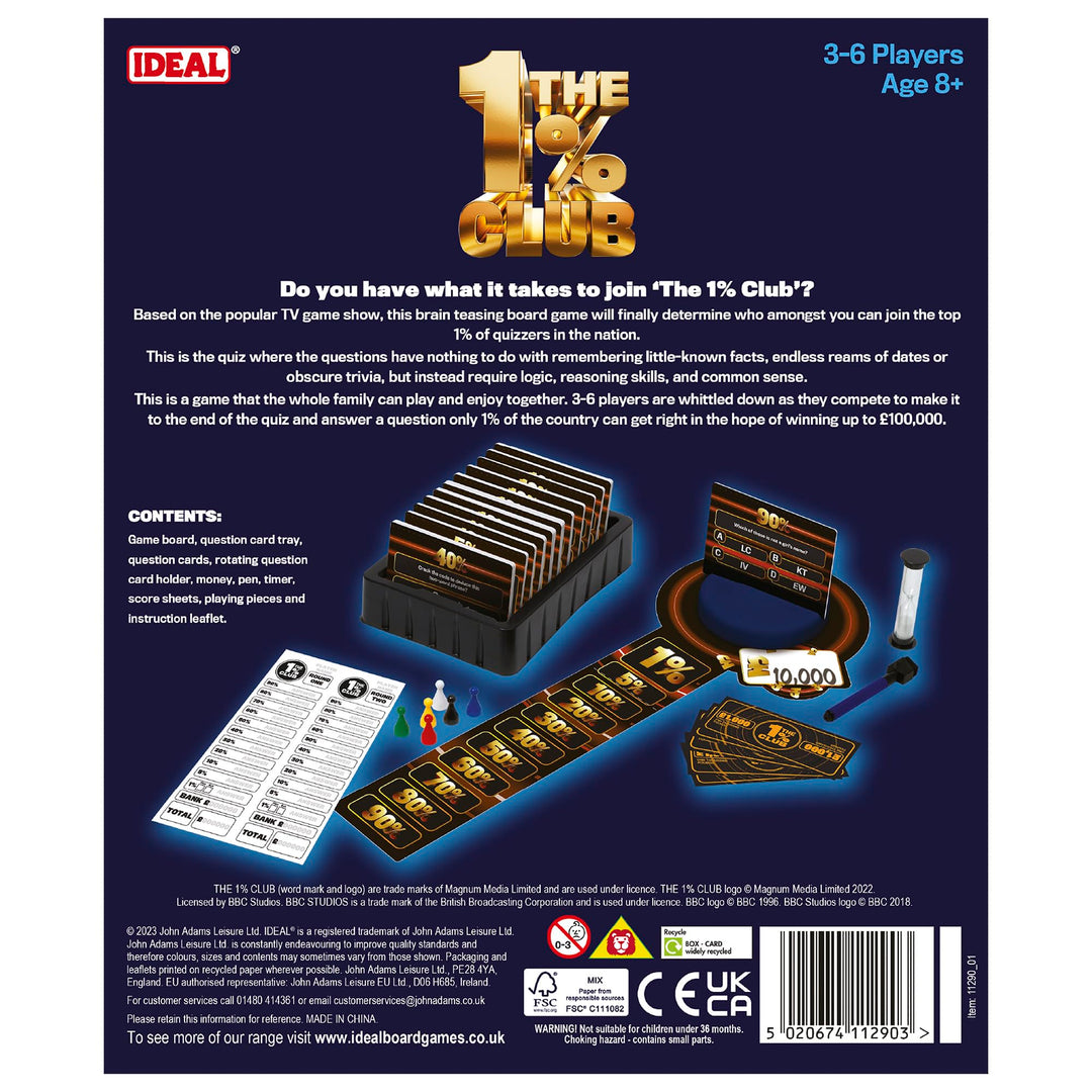 IDEAL The 1% Club: The Board Game | Family Board Game for 3-6 Players | Ages 8+