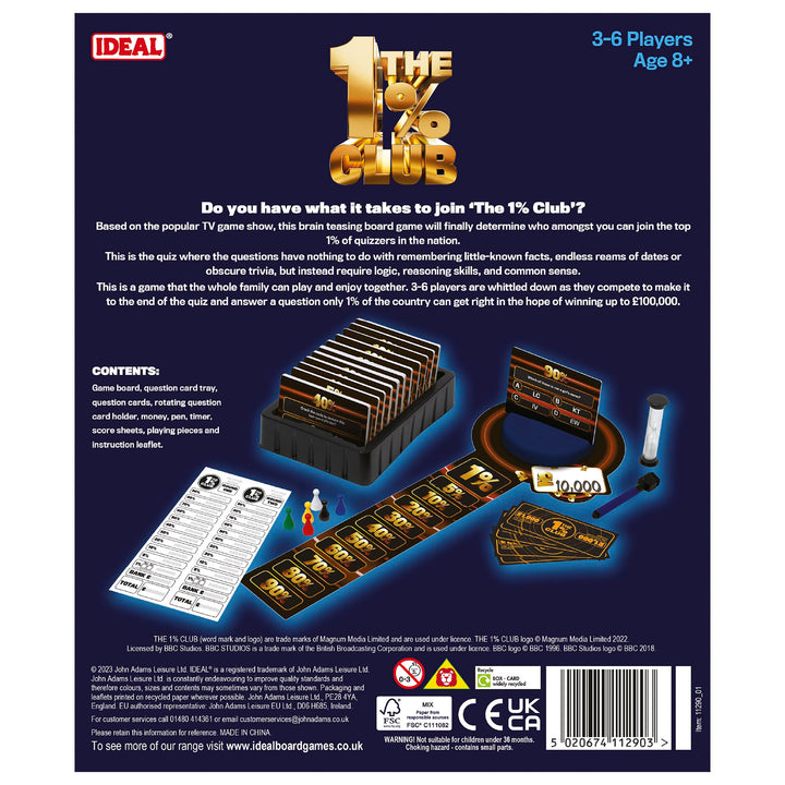 IDEAL The 1% Club: The Board Game | Family Board Game for 3-6 Players | Ages 8+