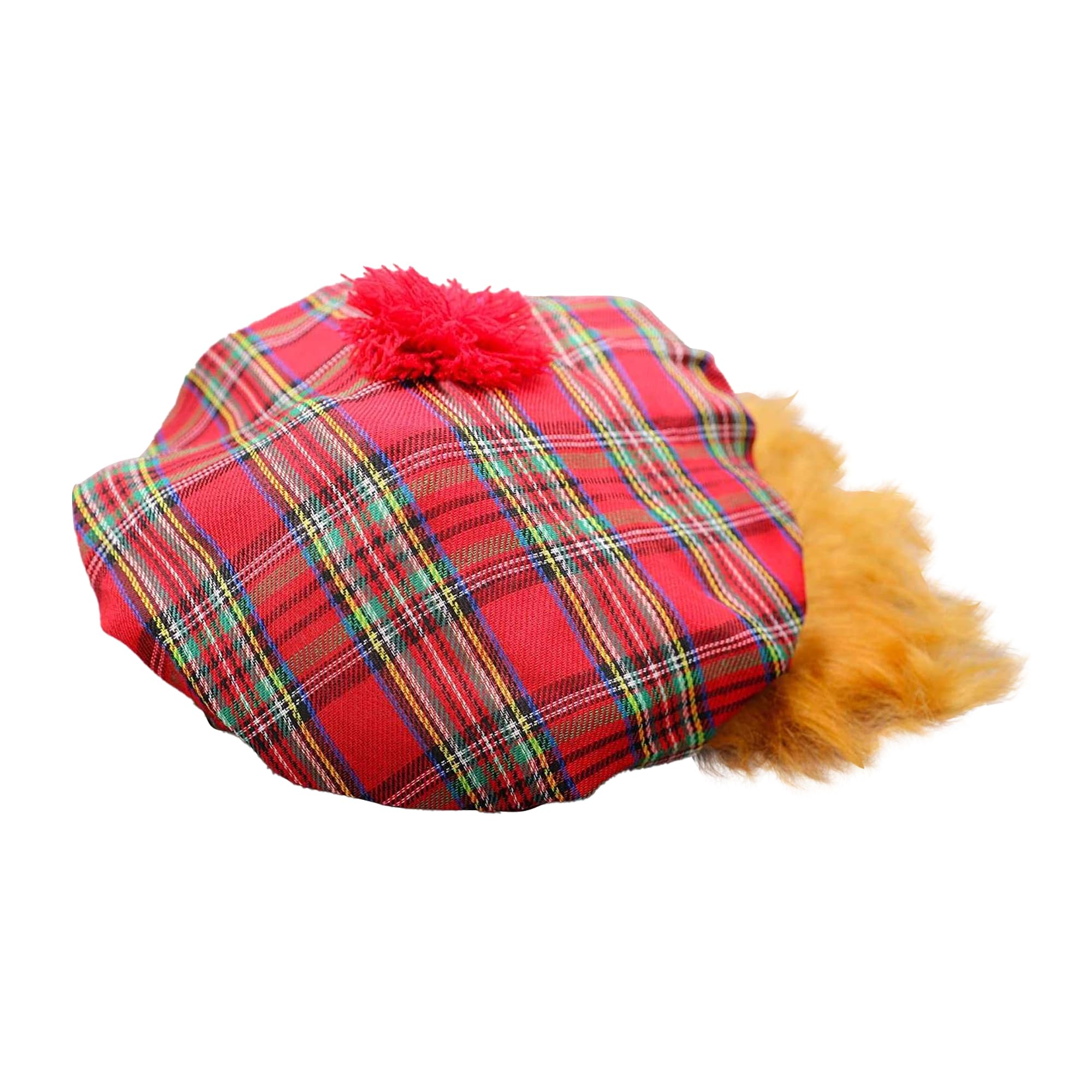 Bristol Novelty BH124 Scots Tartan Hat with Ginger Hair, Mens, One Size 1