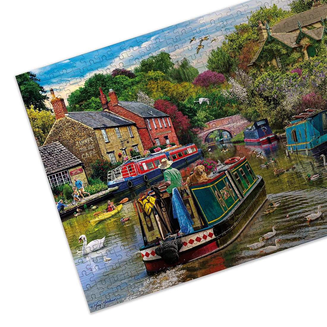 Gibsons River Retreat 500 Piece Jigsaw Puzzle | Artwork by Greg Giordano | 48 x 34 cm 7