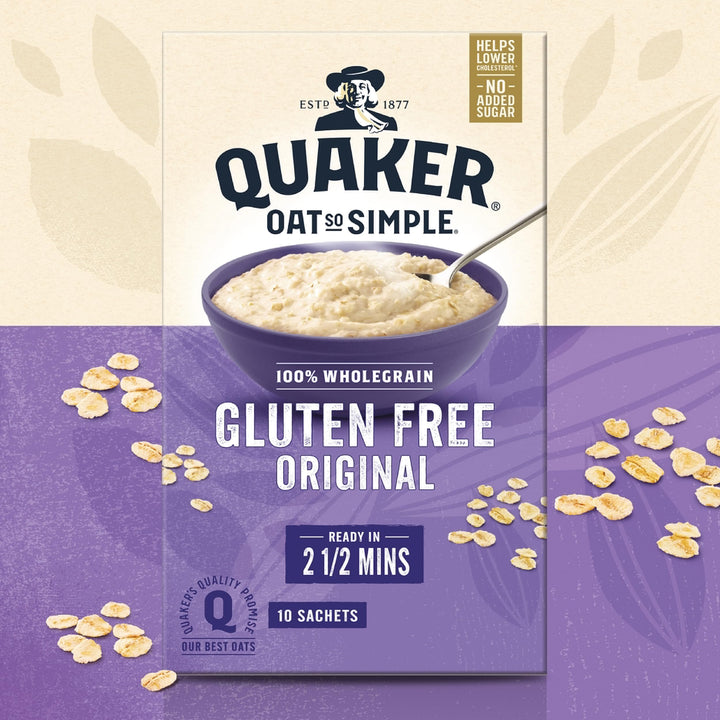 Quaker Oats So Simple Gluten Free Porridge Sachets, 10 x 35 g