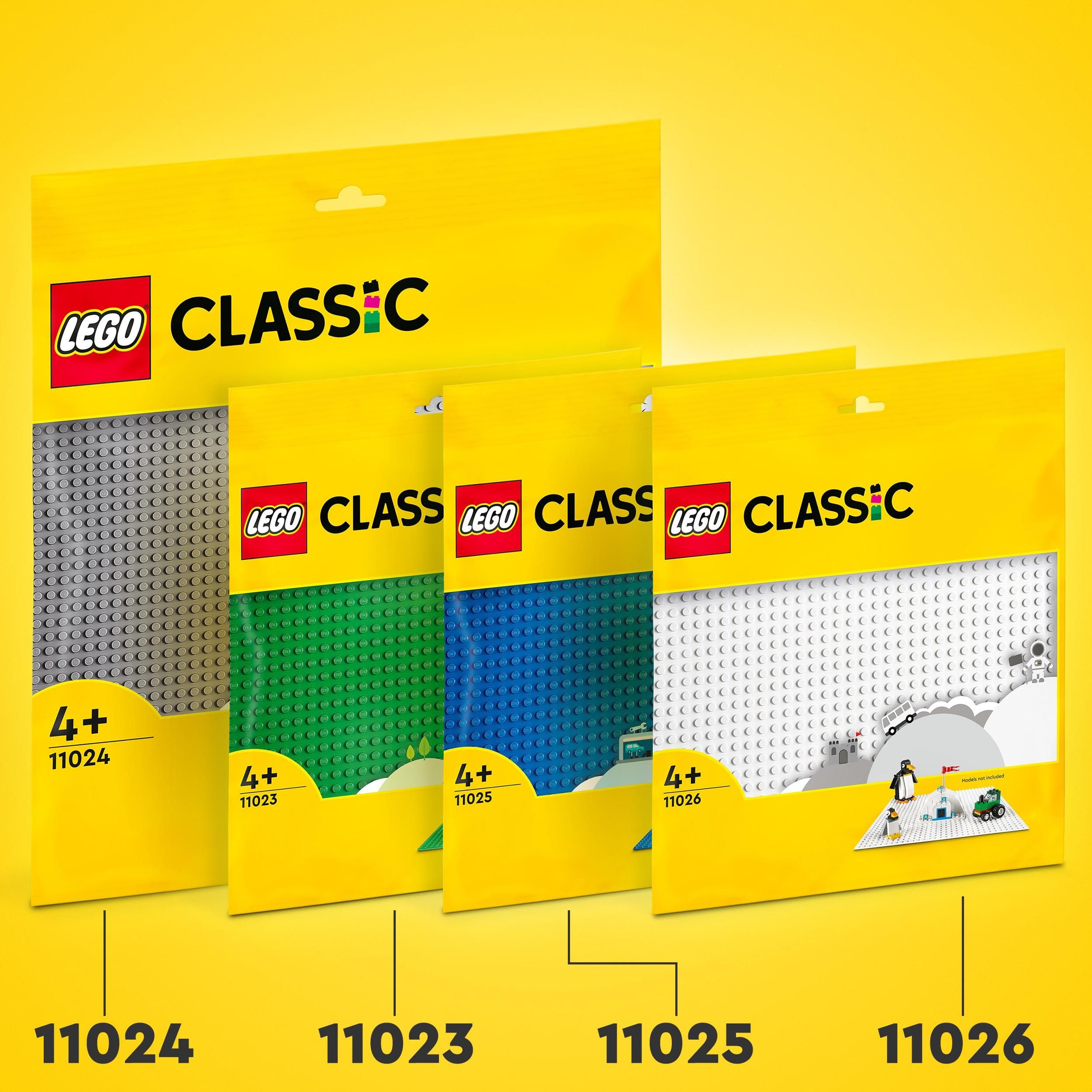 LEGO Classic 11024 Grey Baseplate - 48x48 Stud Building Base for Ages 4+ | Plastic 5