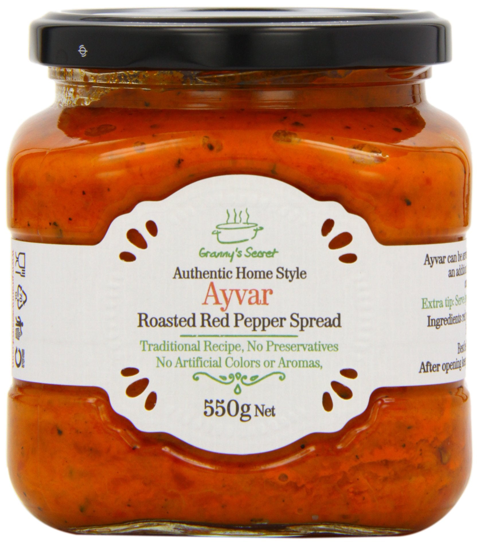 Granny's Secret - Ajvar Roasted Red Pepper Relish 550g 1