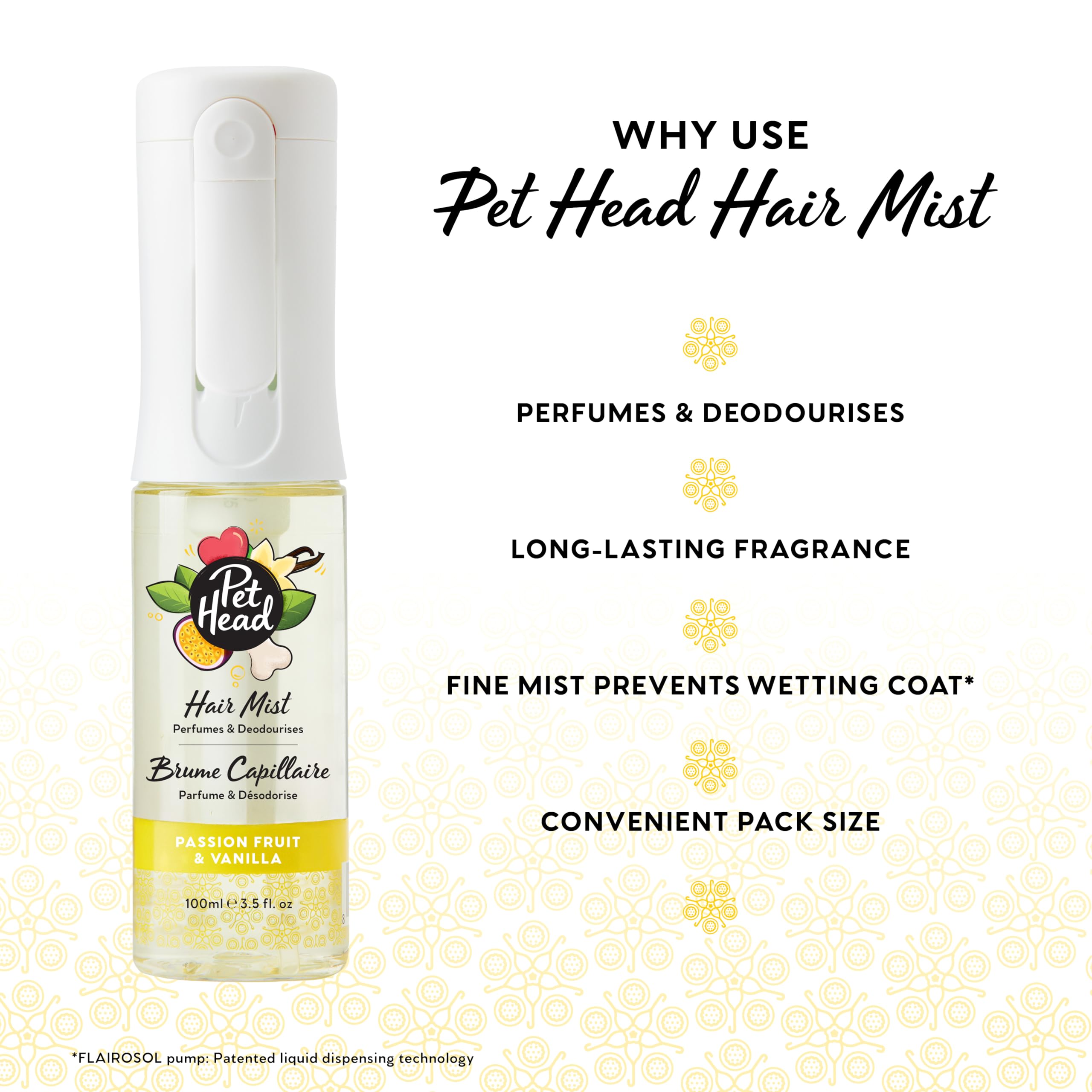 Pet Head Passion Fruit & Vanilla Hair Mist - 100 ml