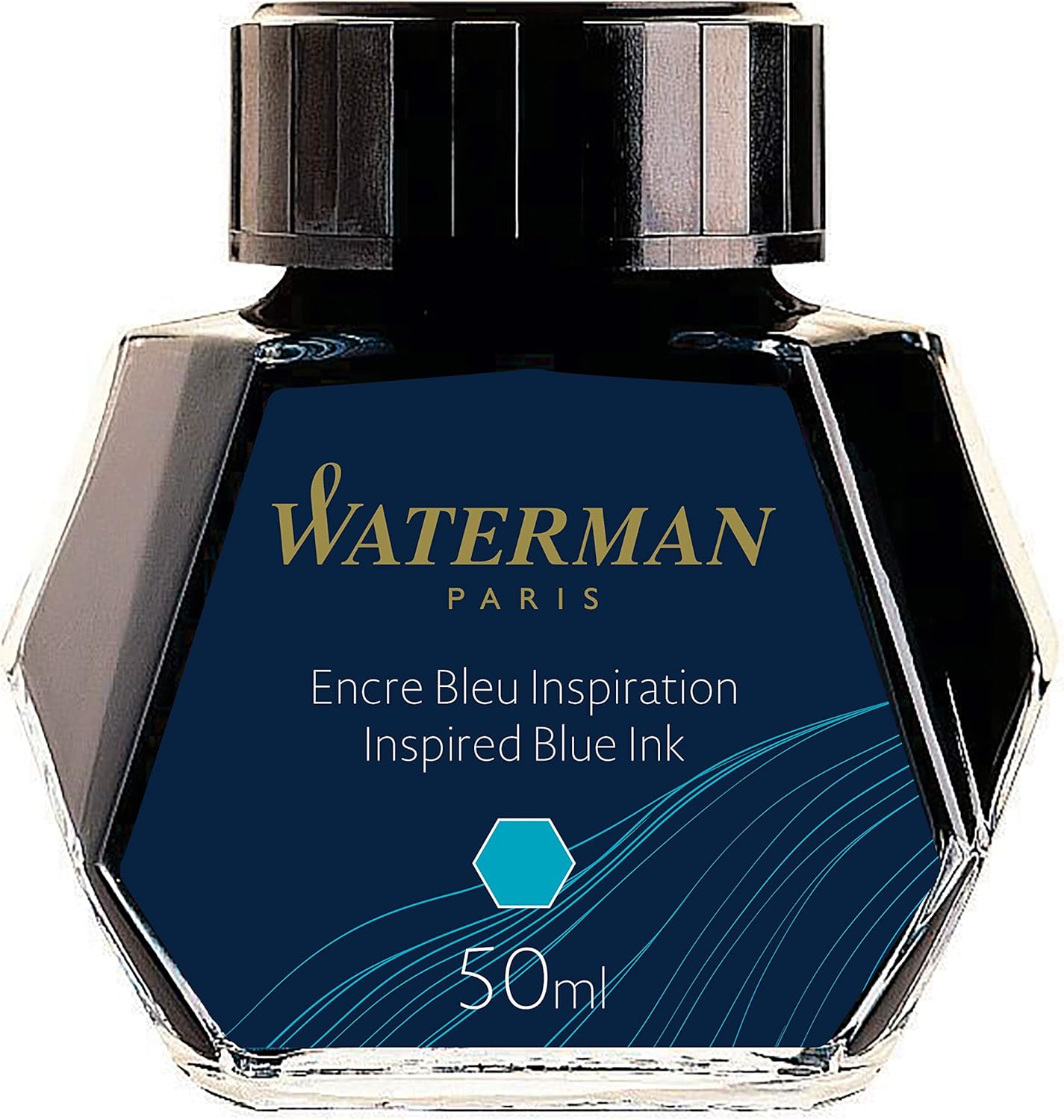 Waterman Fountain Pen Ink, Inspired Blue, 50 ml Bottle 3