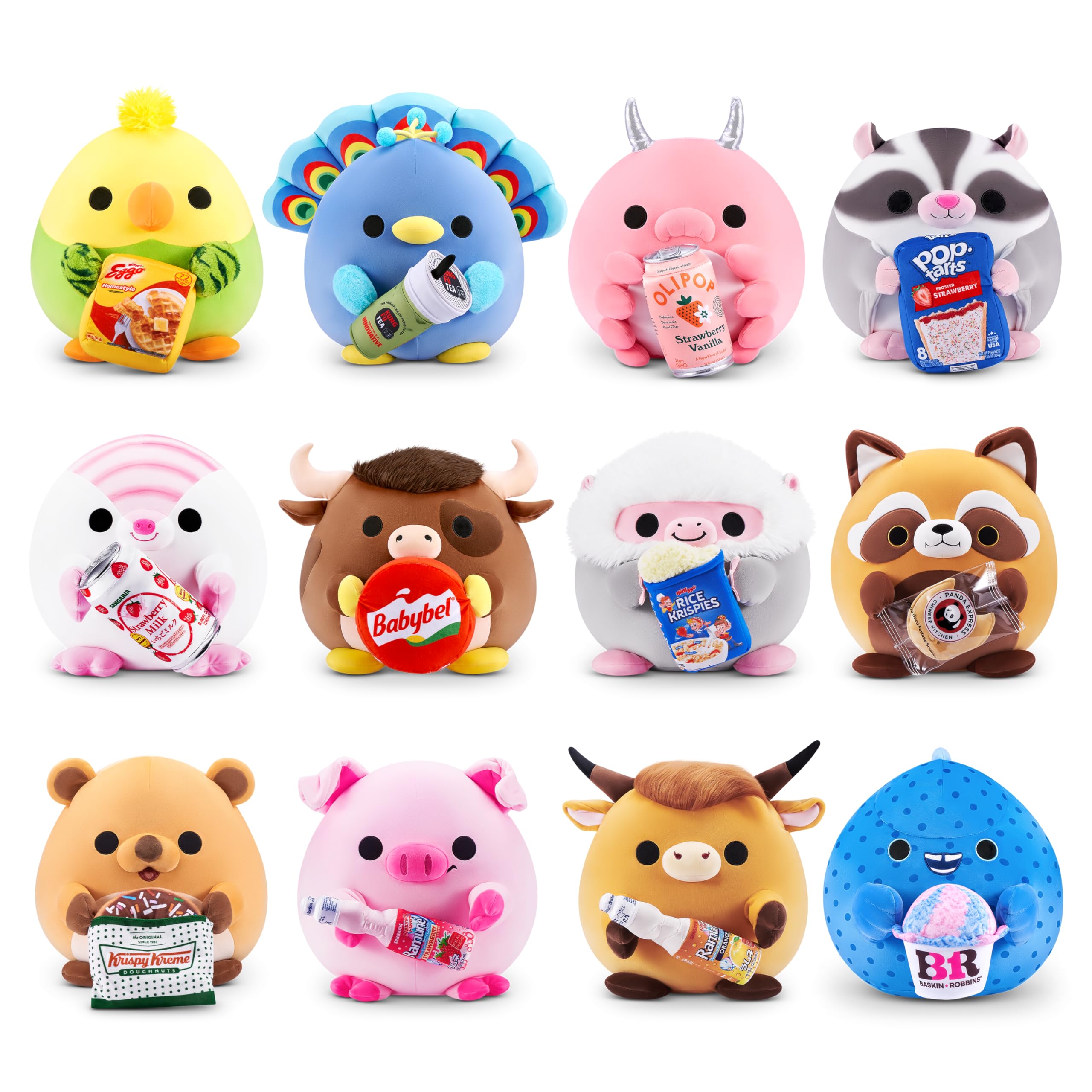 Snackles Levi 8-inch Stuffed Animal Plush with Snack | Polyester | ZURU 4