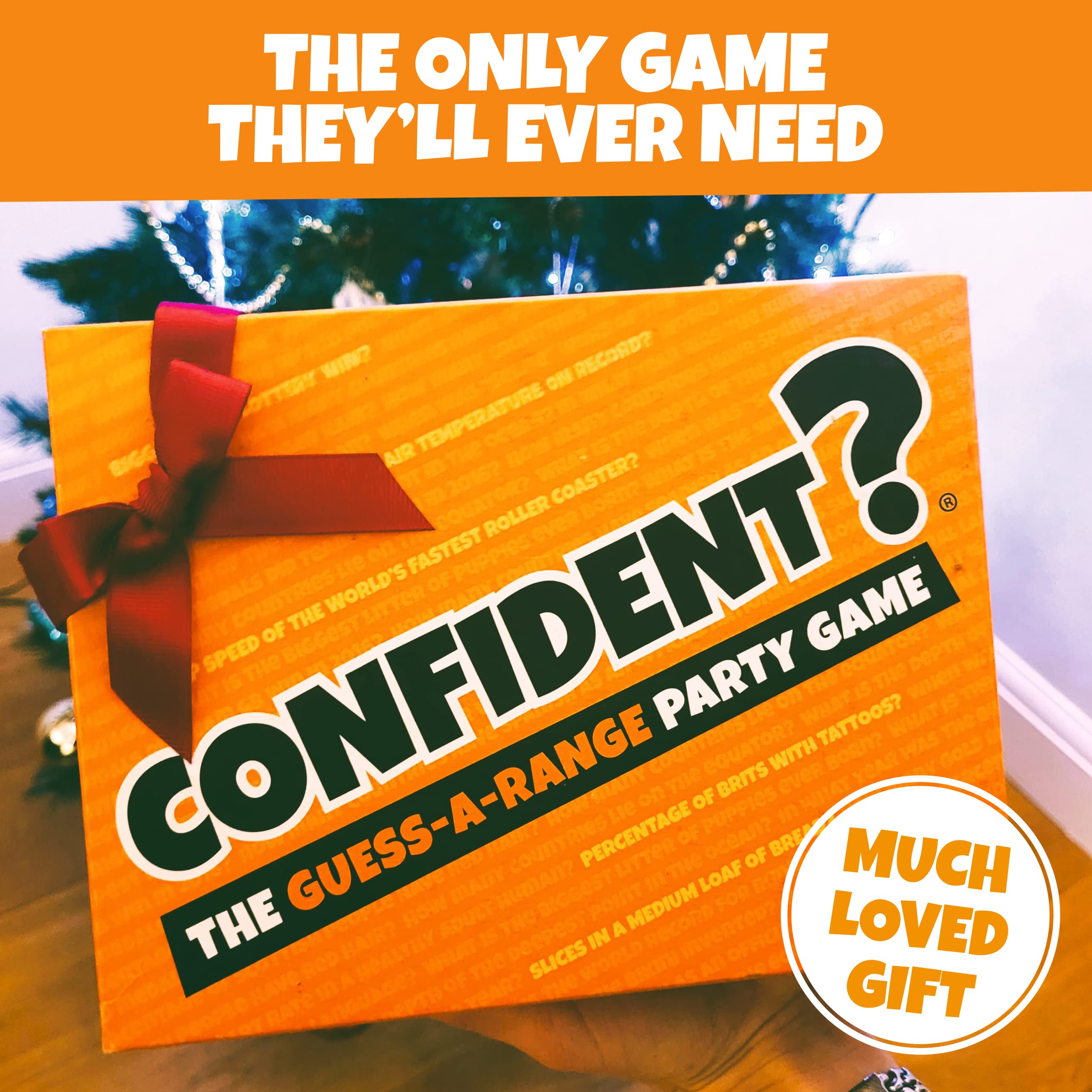 CONFIDENT? Board Game - Trivia Quiz Game with Range-Based Scoring for Families, Adults & Kids 5