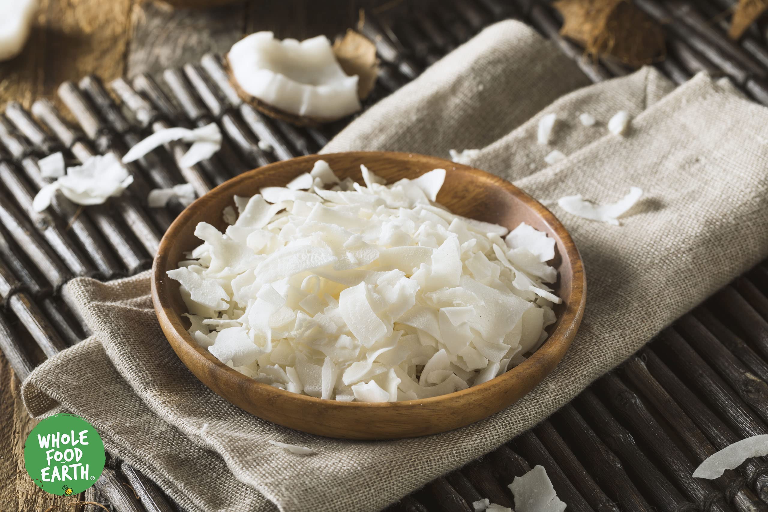 Wholefood Earth Organic Dried Coconut Chips – 500g Raw, GMO Free, Vegan 5