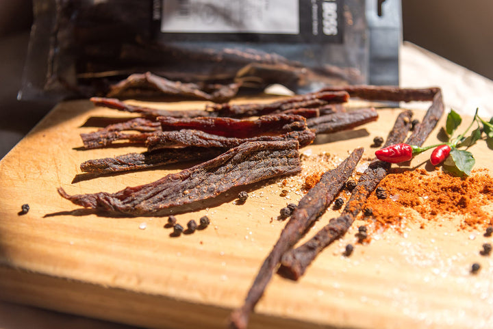 Biltong Boss Chilli Bites (Snap Sticks) - Authentic South African Beef Snack, High Protein, Low Carb
