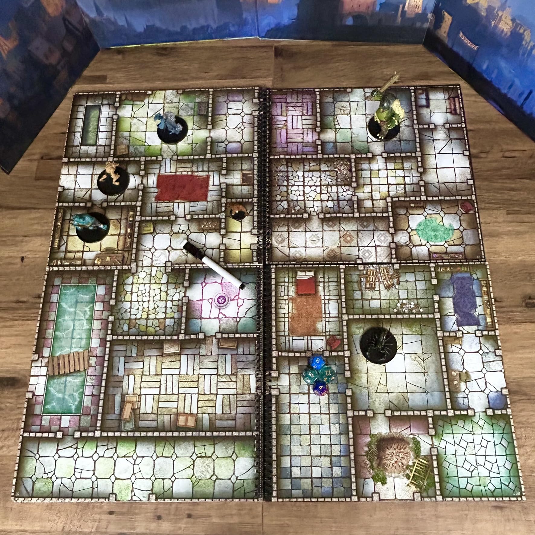 Loke BattleMats The Dungeon Reignited Set Of 2 Books Of Battle Mats - RPG Encounter Maps | 80 Pages | 14+ 4