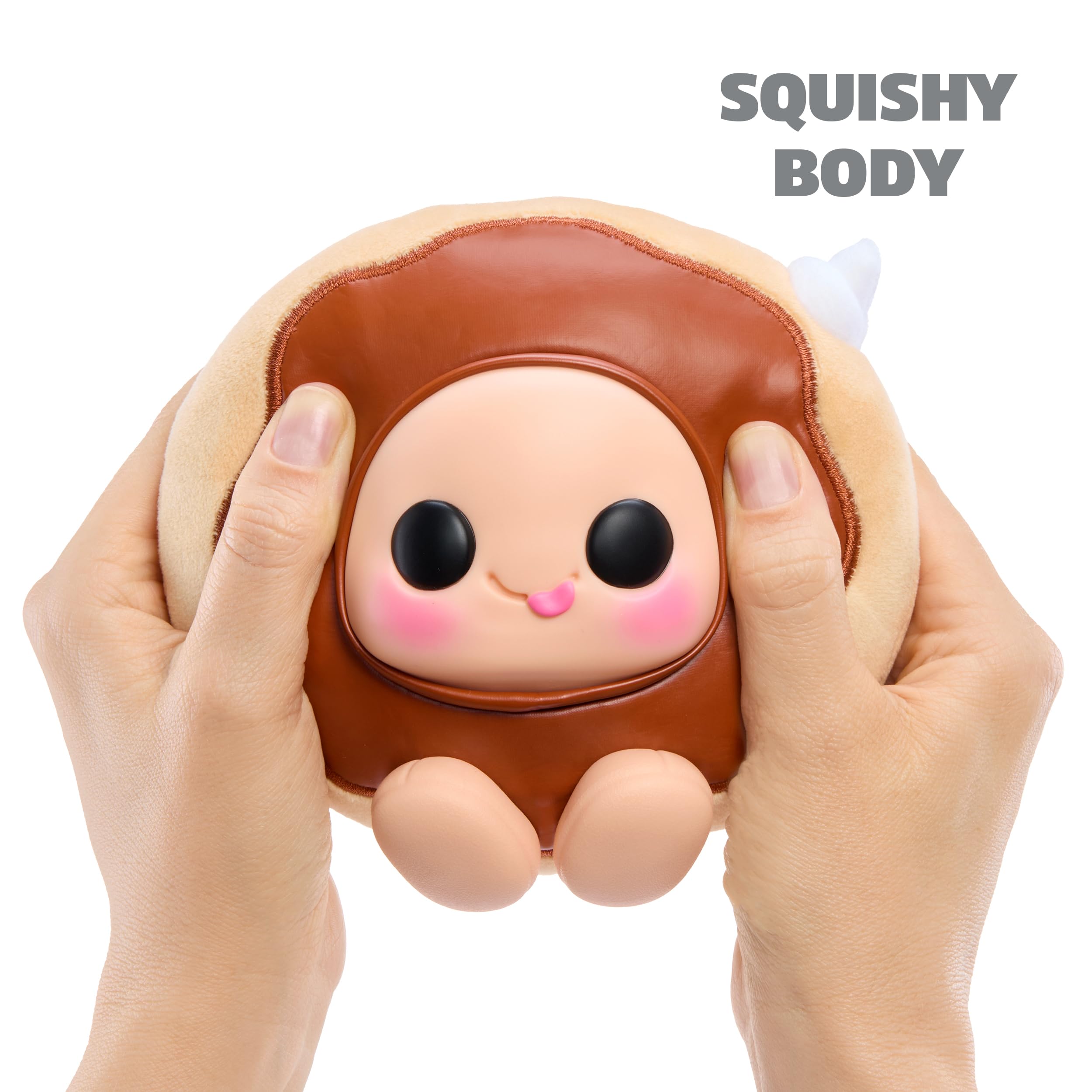 Hyojo Krispy Kreme Series Squishy Collectable - Chocolate Iced, Cinnamon Roll, or Doughnut Dots 2