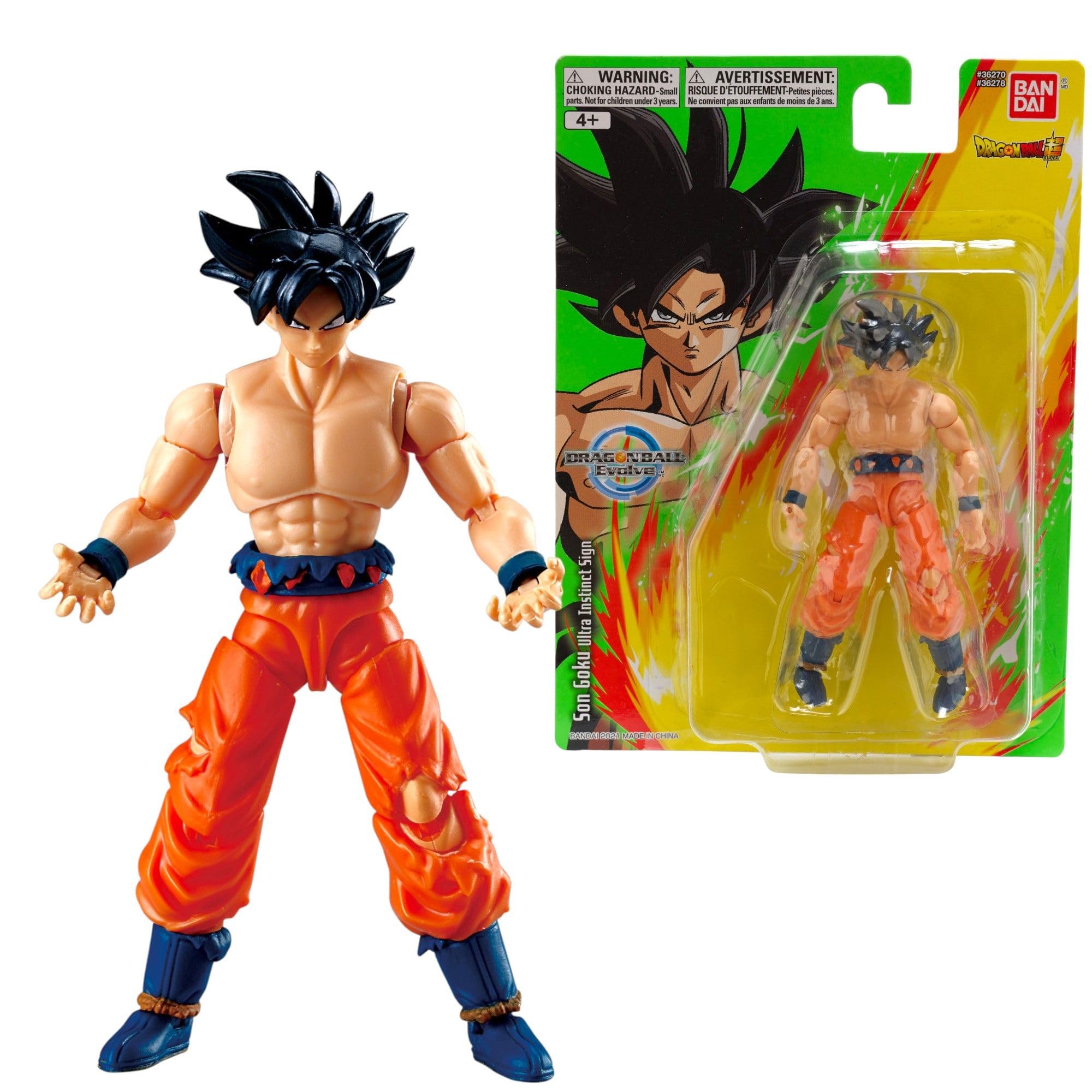 Bandai Dragon Ball Super Evolve Ultra Instinct Sign Goku Action Figure - 12.5cm Collectible Anime Toy 1