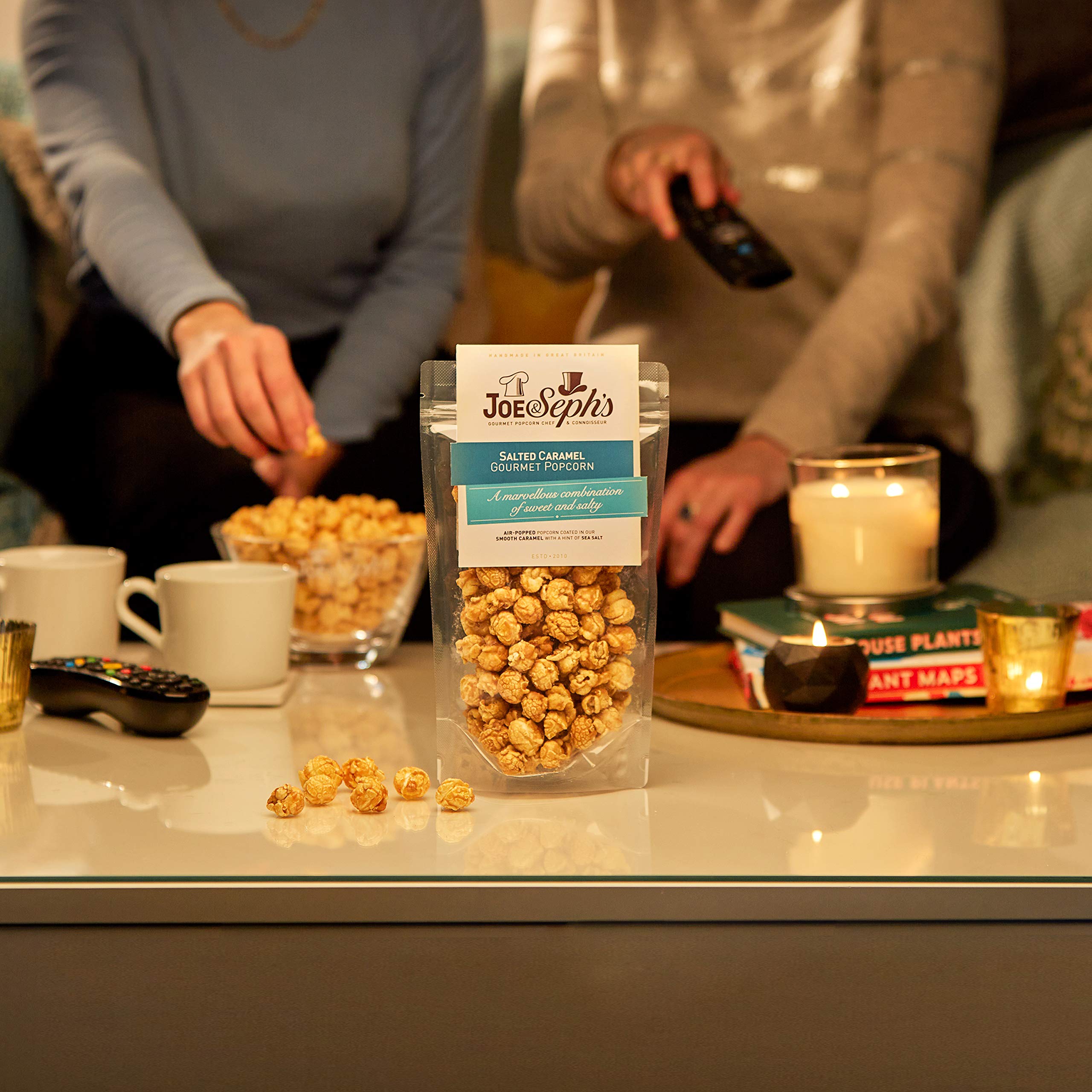 Joe &amp; Sephs Movie Night In Box – Gourmet-Popcorn &amp; Schokoladenstückchen-Geschenkset (500 g) 4