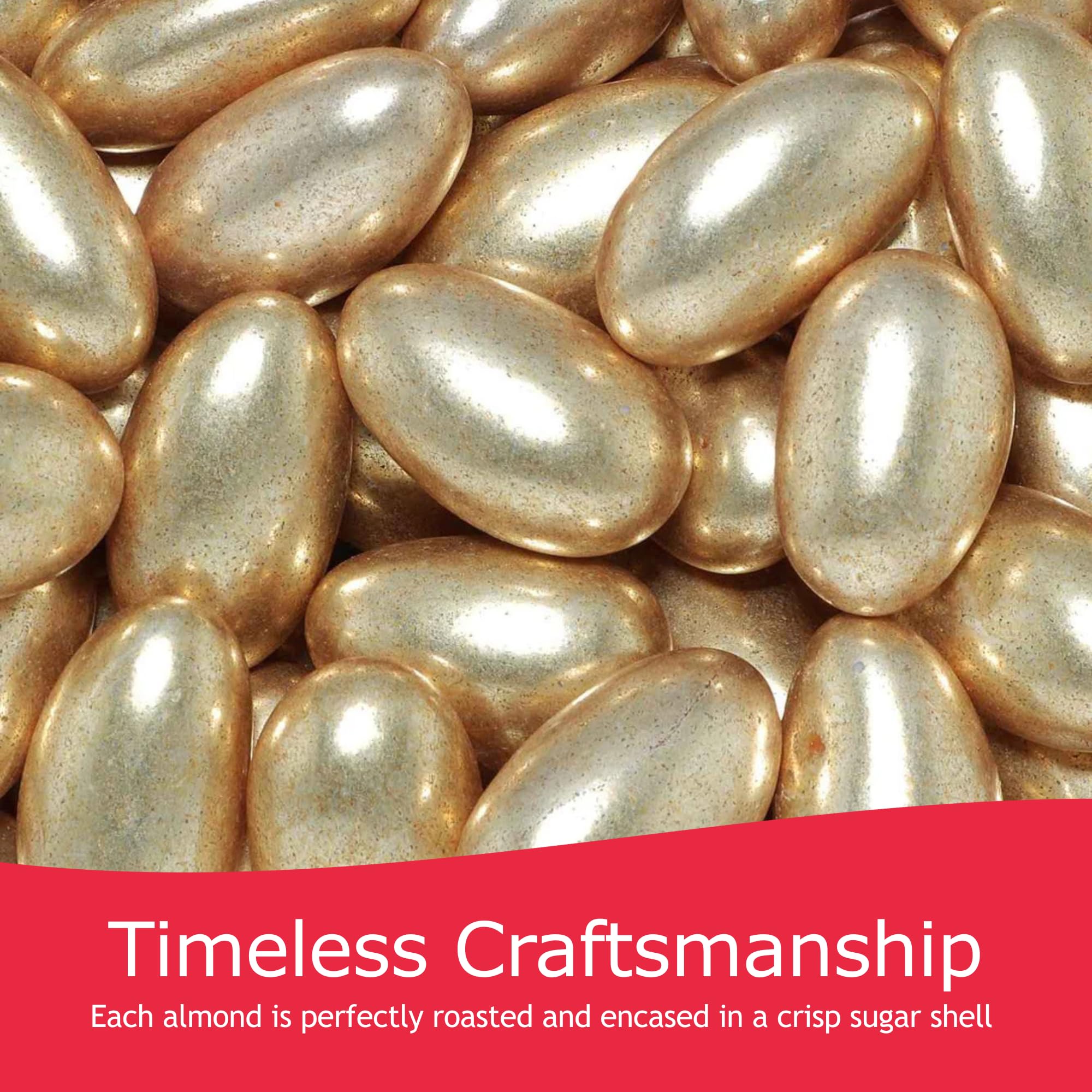 Rita Farhi Gold and Silver Almond Dragees (240g) – Luxury Sugared Almonds for Weddings and Celebrations 6