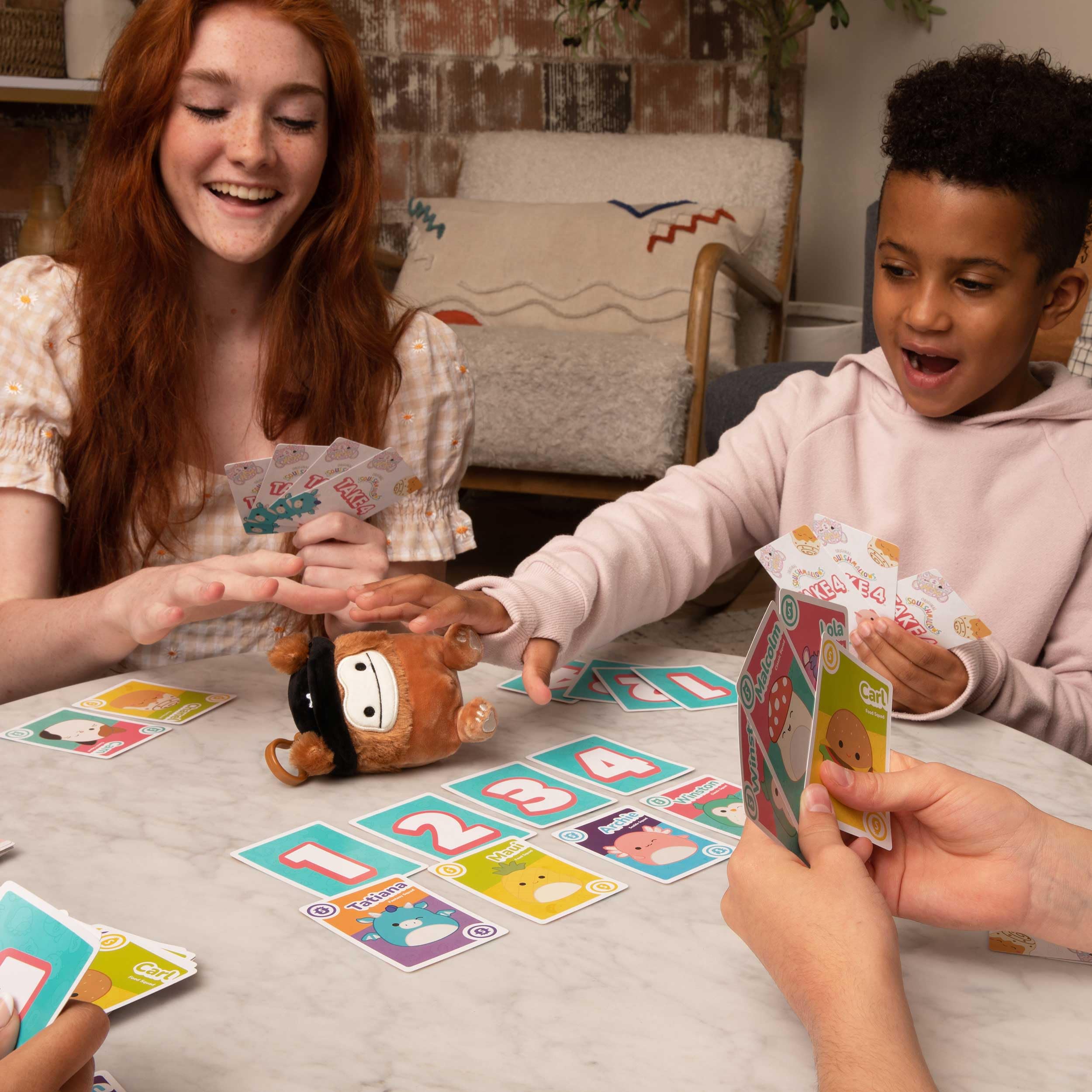 WHAT DO YOU MEME? Squishmallows Take4: Fast-Paced Family Card Game | Ages 8+ | Includes Exclusive Plush Benny The Bigfoot 2