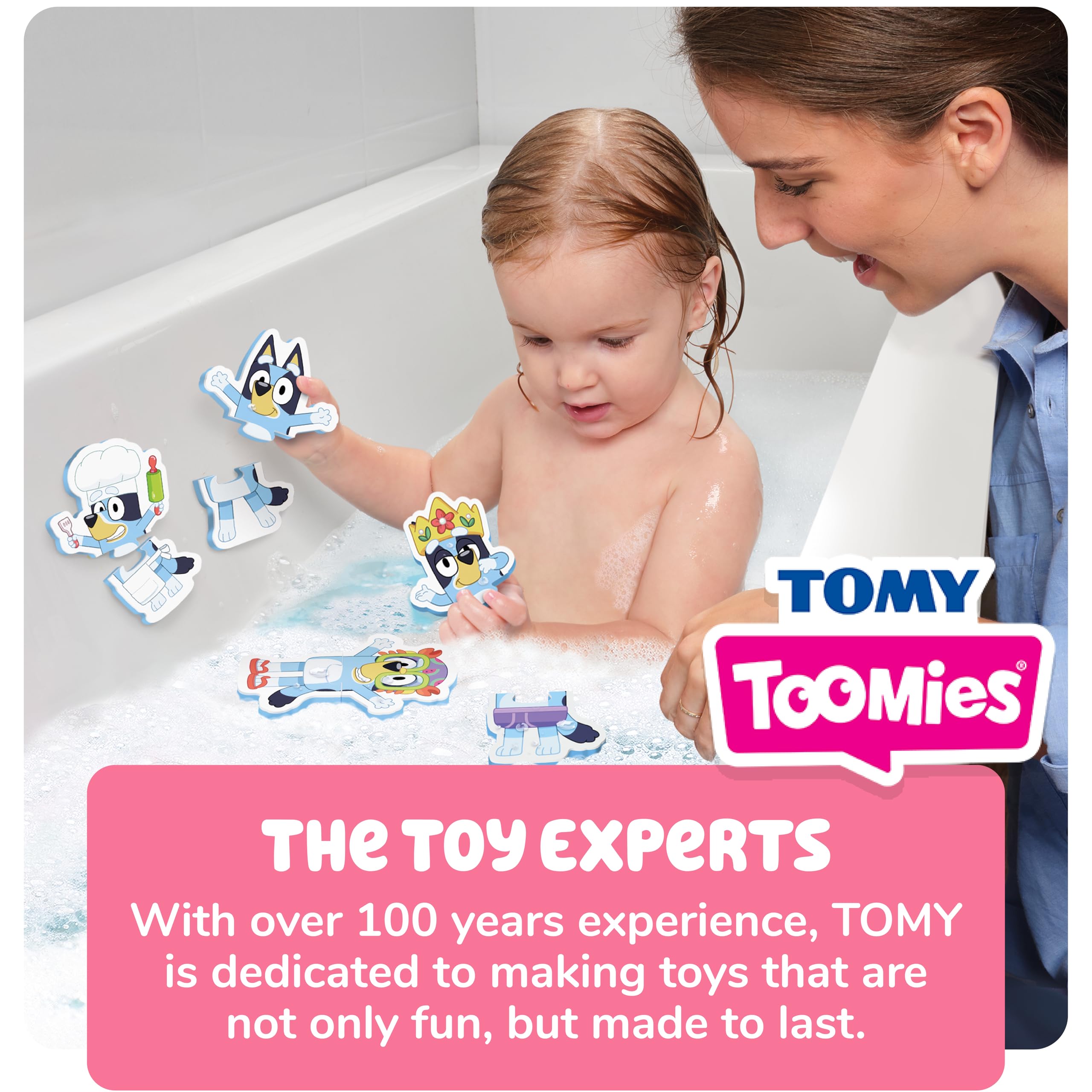 Toomies Bluey Bath Puzzle - 8-Piece Foam Jigsaw Set | Ages 18+ Months 7