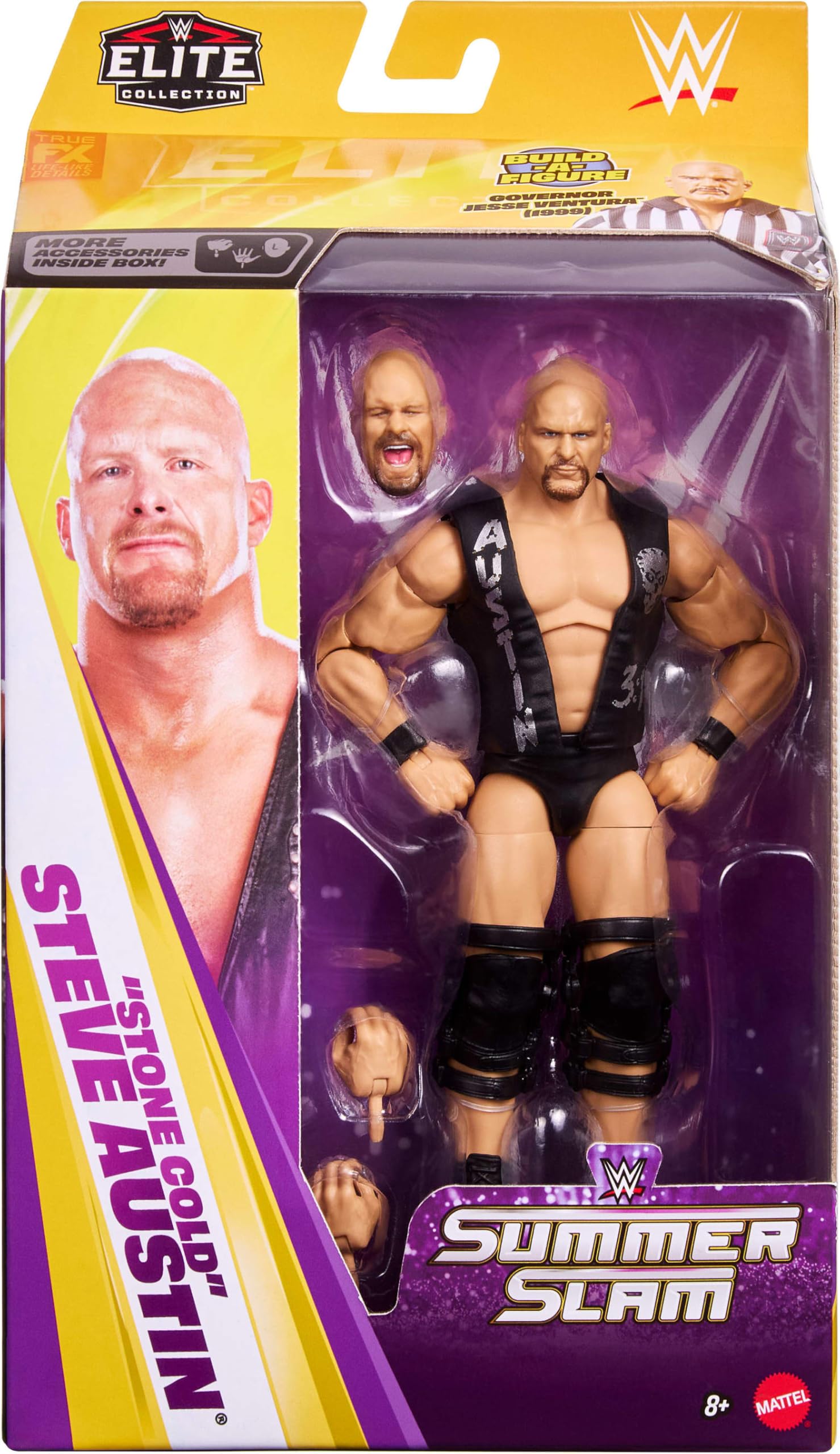 Mattel WWE Elite Collection Action Figure JHX79 - Deluxe Articulation | Interchangeable Hands | TrueFX Face 2