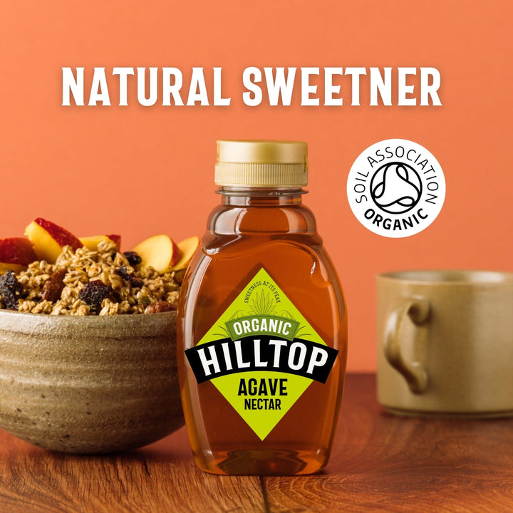 Hilltop Honey - Organic Agave Nectar Squeezy Bottle 330g