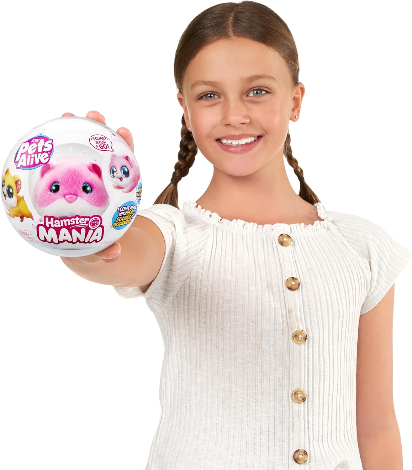 Hamster Mania by ZURU - Purple Interactive Electronic Pet Toy for Kids 6