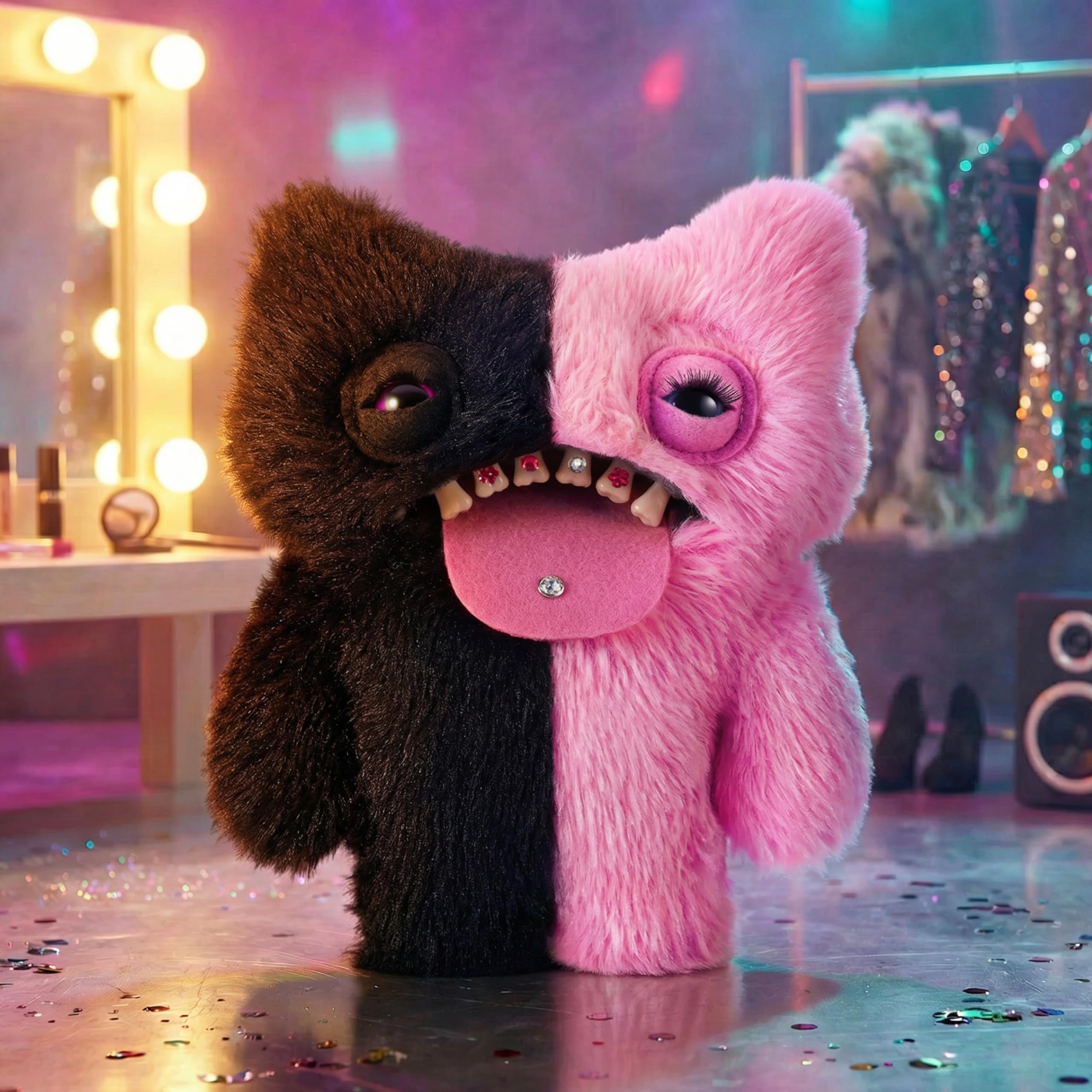 Fuggler Wide Eyed Weirdo Soft Doll - 9 Inch Plush | Polyester | Unisex Children 2