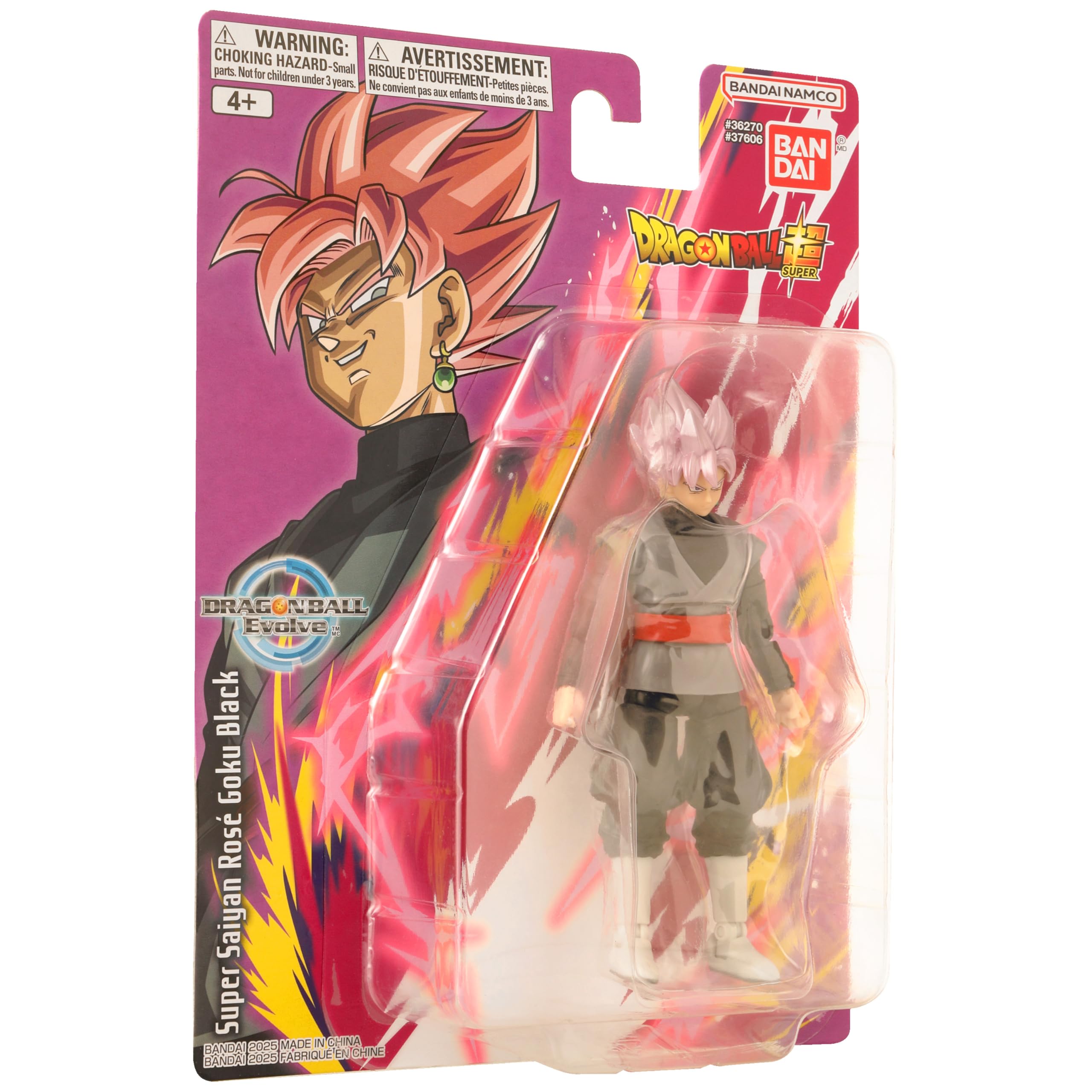 BANDAI Dragon Ball Evolve Super Saiyan Rose Goku Black Action Figure | 5 Inches | 27+ Points of Articulation 6