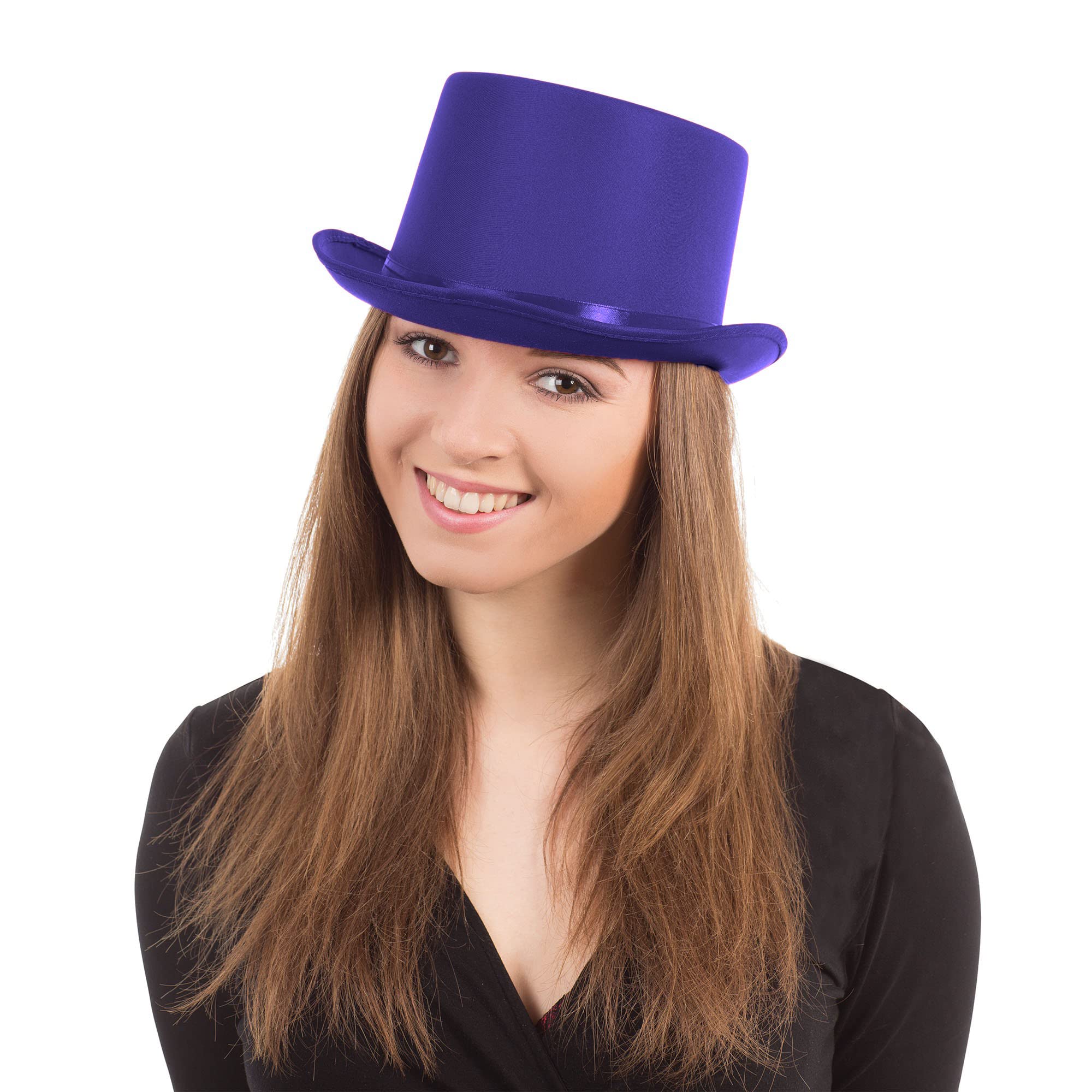 Bristol Novelty BH501 Red Satin Top Hat, One Size, Adult Costume Accessory 7