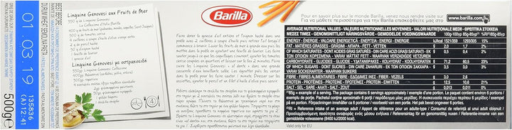 Barilla Linguine Pasta, 500g – Authentic Italian Long Pasta Made from Durum Wheat Semolina