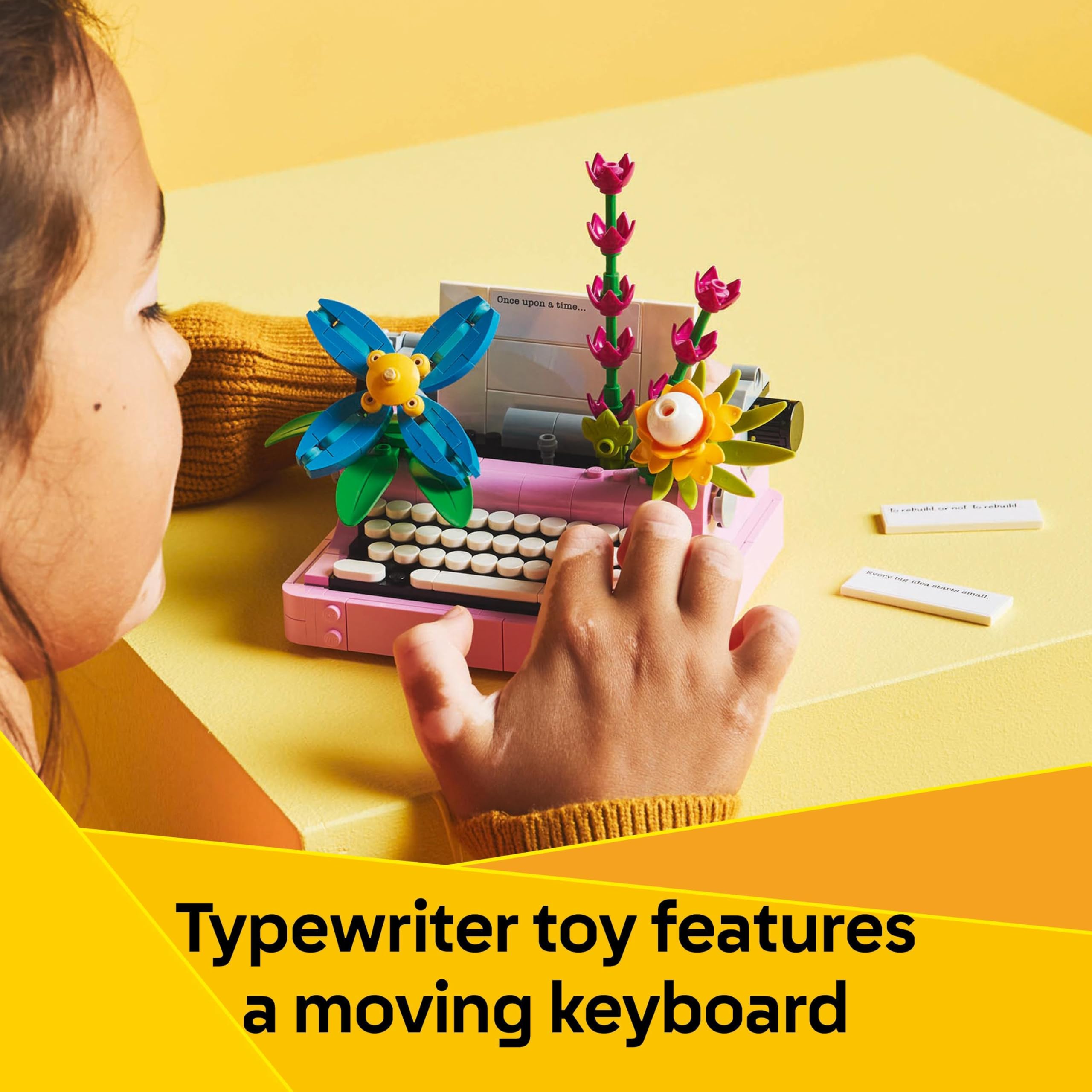 LEGO Creator 3in1 Typewriter with Flowers Toy - 363-Piece Building Set for Ages 8+ 7