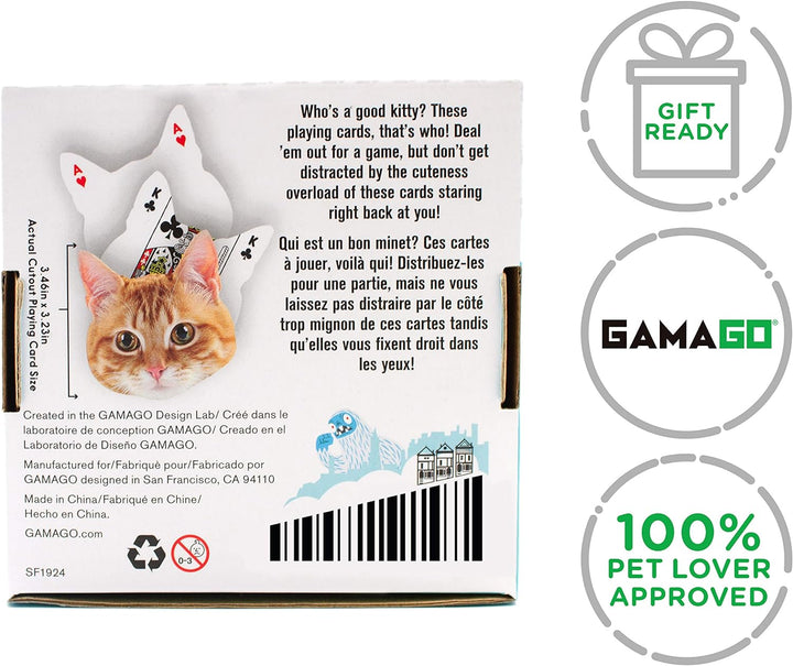 Kitten-Shaped Playing Cards | 52 Card Deck + 2 Jokers