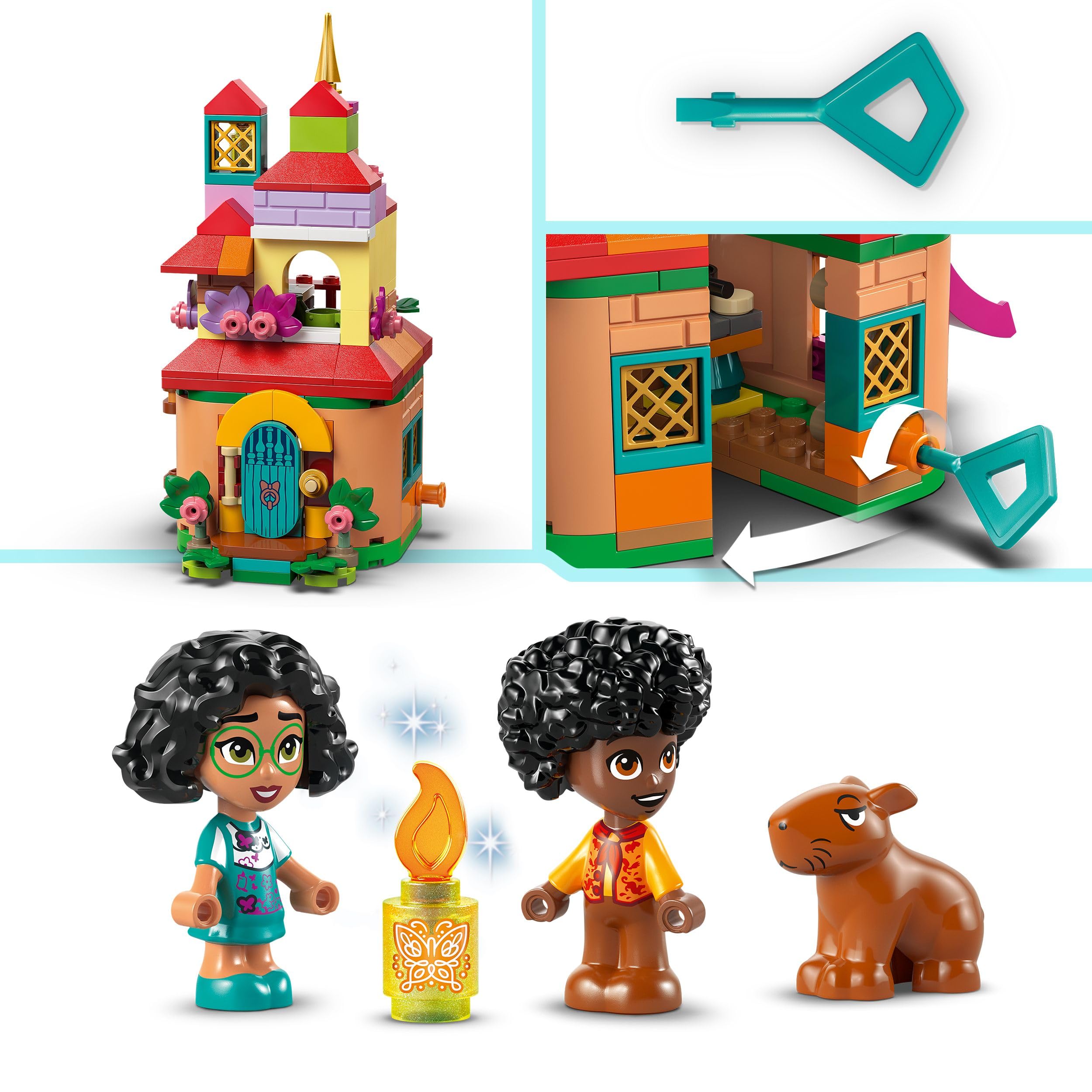 LEGO ǀ Disney Encanto Mini House Building Toy - 186-Piece Playset with Mirabel, Antonio & Capybara Figures 4