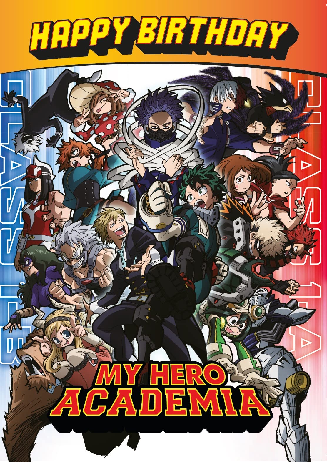 Danilo Promotions LTD My Hero Academia Blank Greeting Card | 7 x 5 Inches | Unisex-Kids