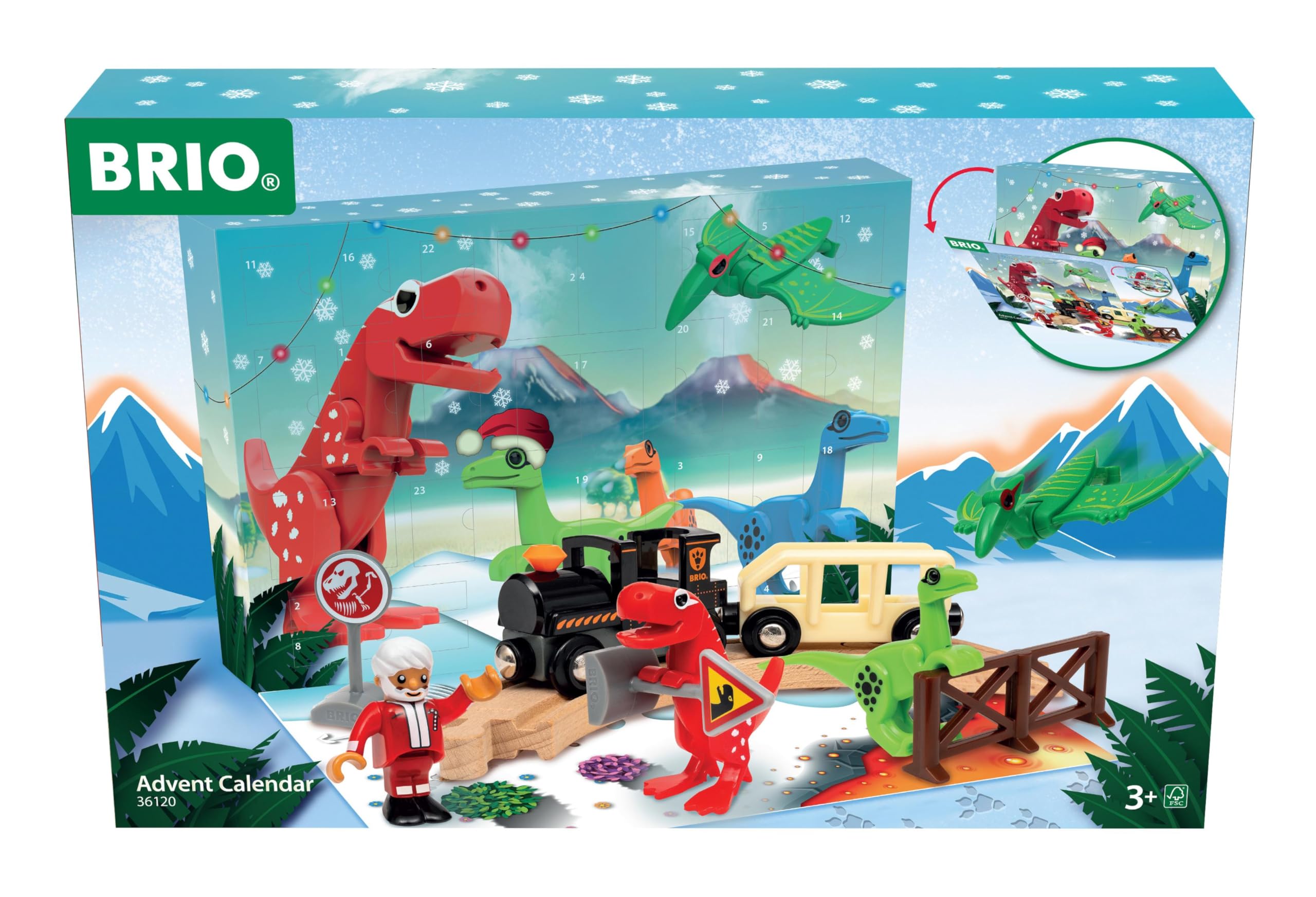 BRIO World 36120 Advent Calendar - Railway Accessories Playset for Kids 3 Years Up 1