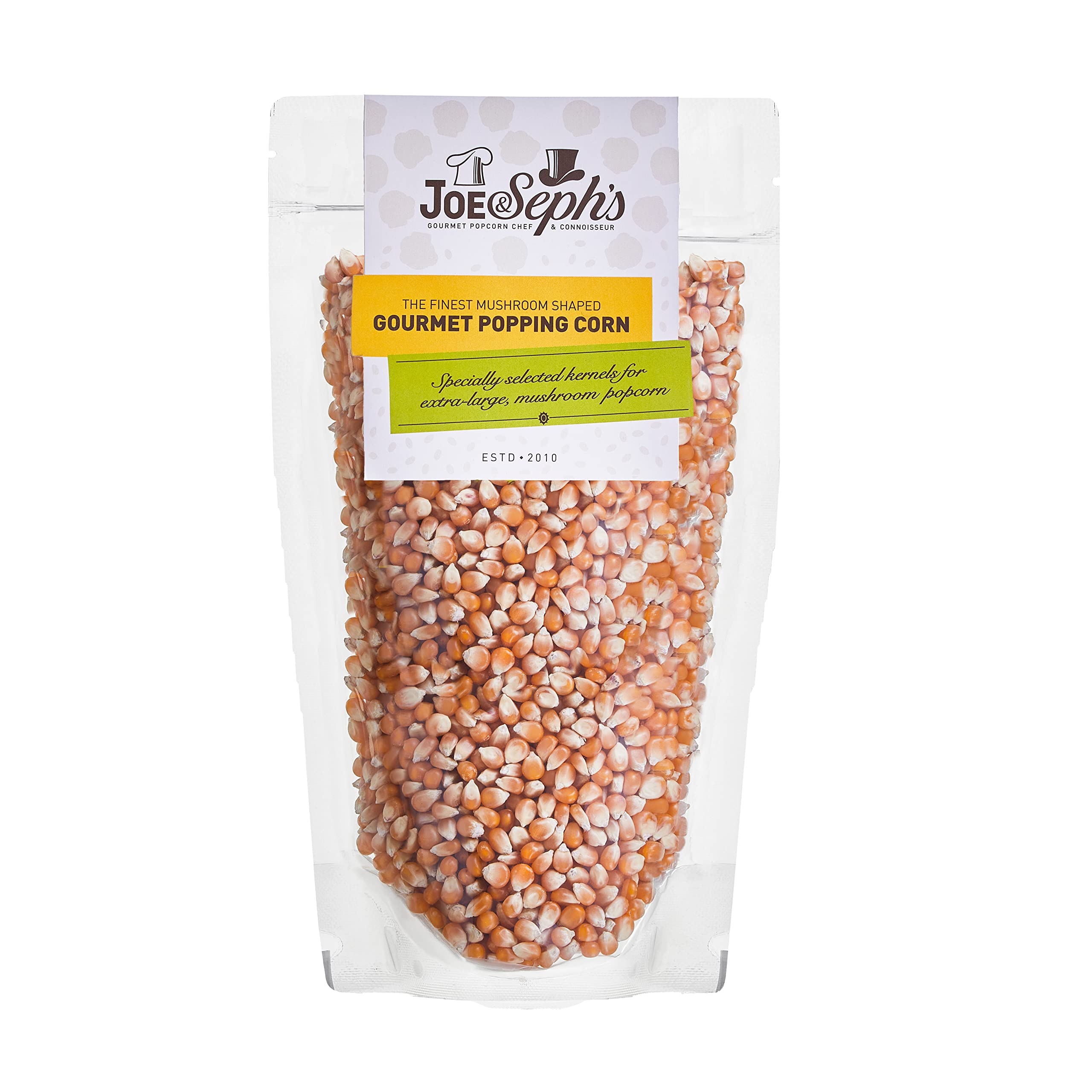 Joe & Seph's Popping Corn Kernels - Mushroom Type | 1kg Resealable Pouch | GMO Free 1