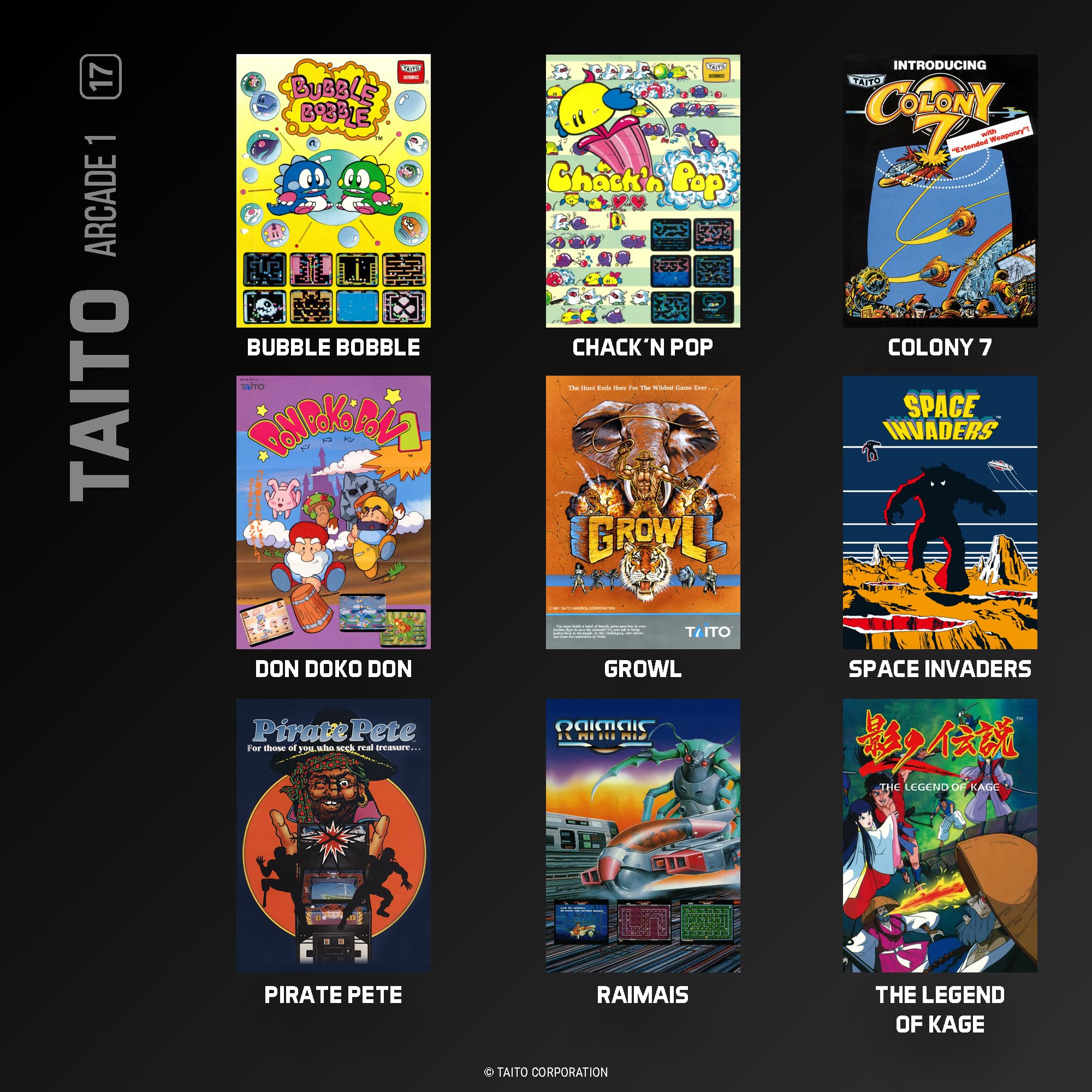 Taito Arcade 1 – Evercade-Kassette 6