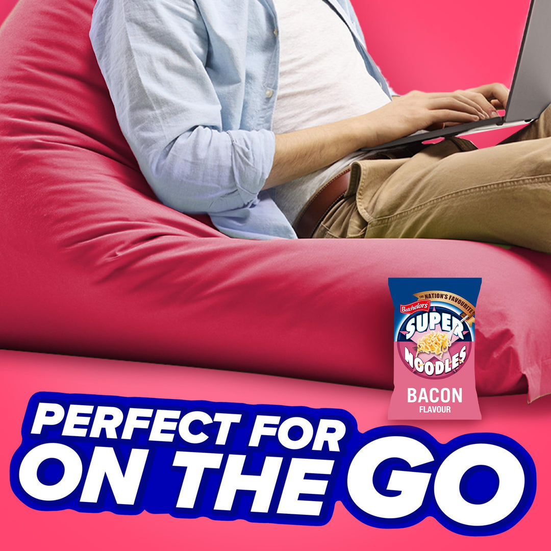 Batchelors Super Noodles Bacon Flavour Instant Snack 90g