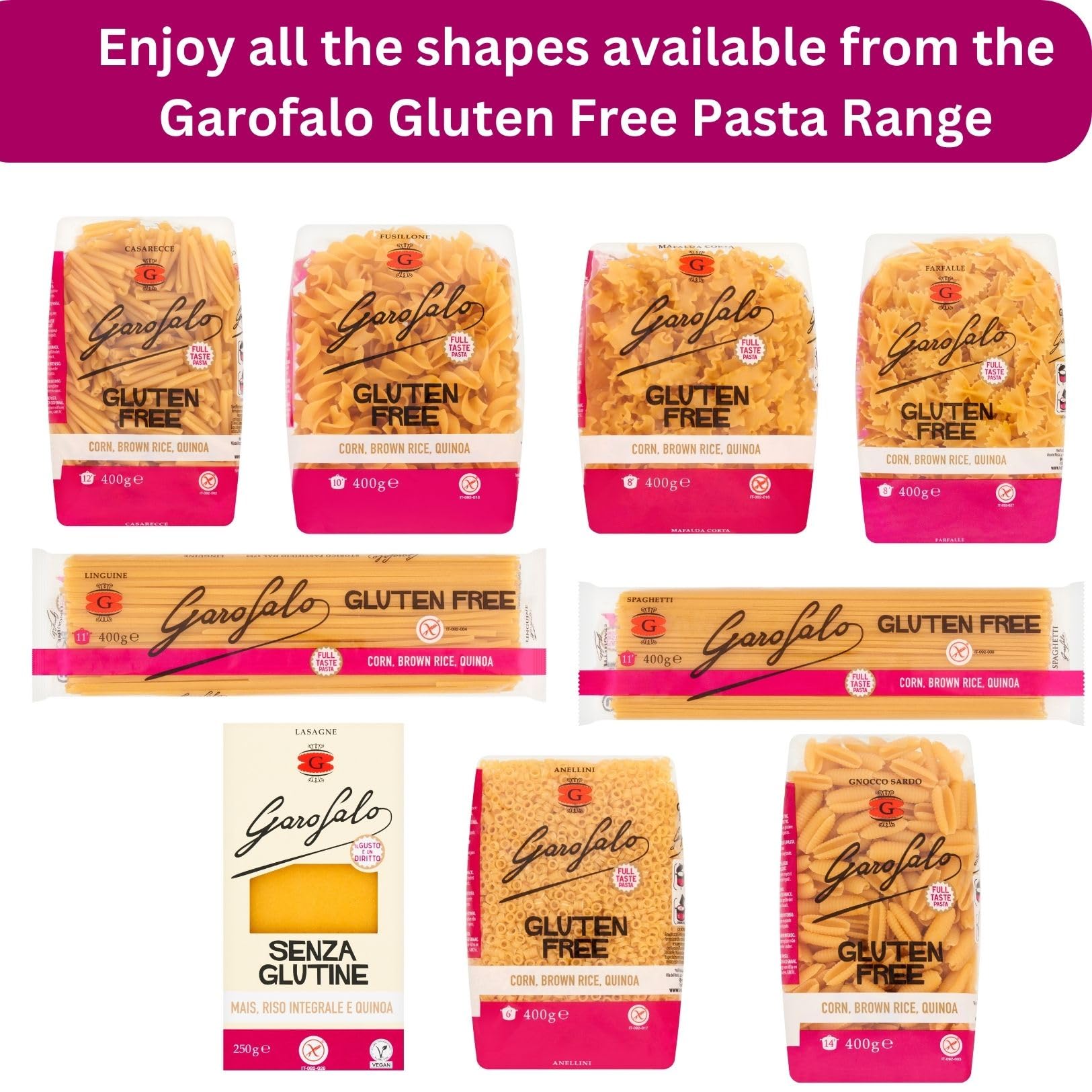 Garofalo Gluten Free Spaghetti Italian Dried Pasta (400g) 9