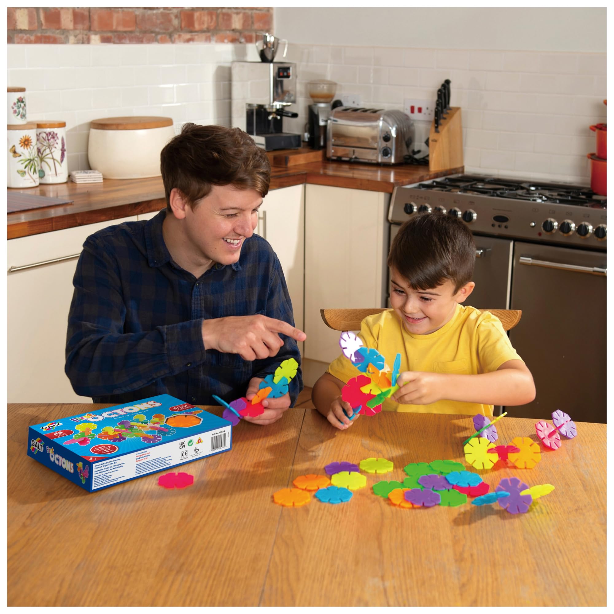 Galt Toys First Octons Construction Set | 48 Fluorescent Pieces | Ages 3-10 3