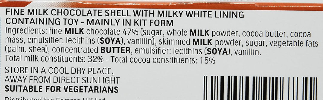 Kinder Surprise Chocolate Egg - Milk Chocolate with Toy Inside