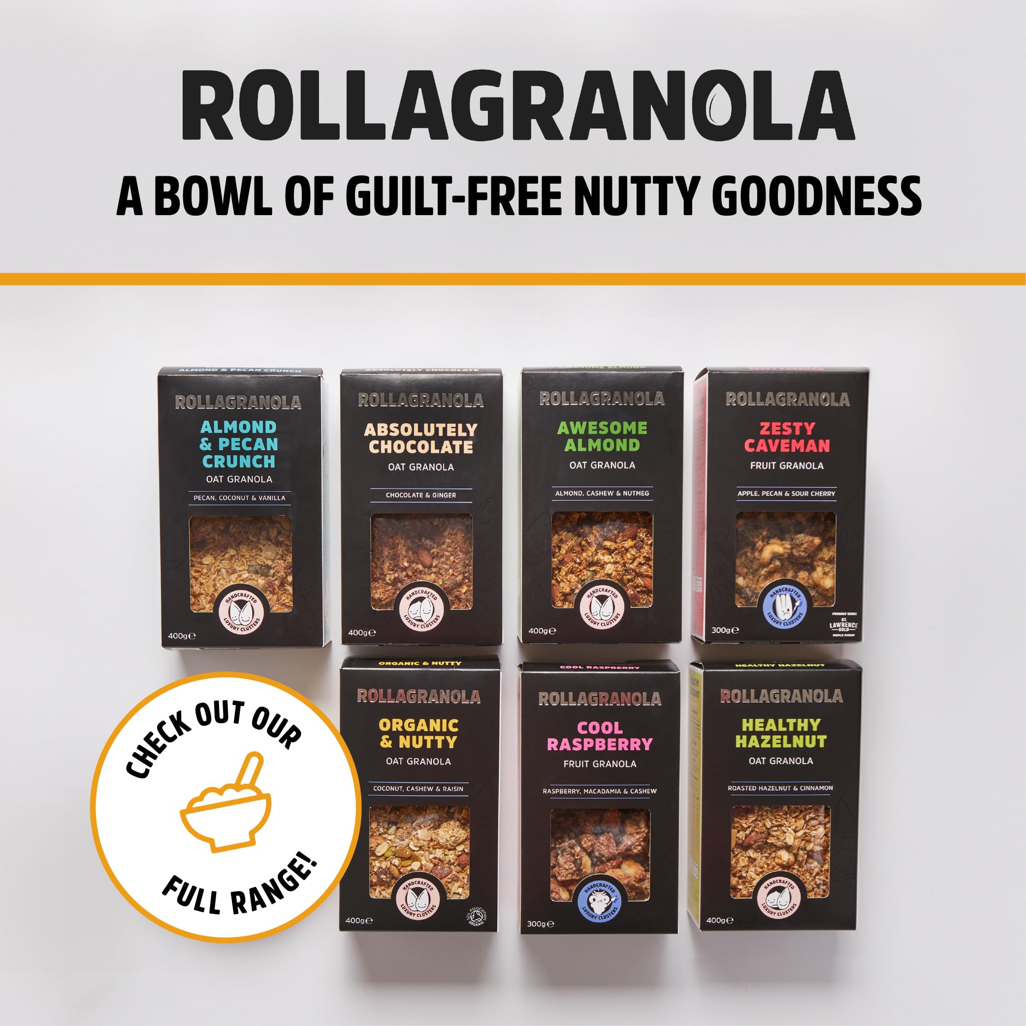 Rollagranola Organic & Nutty Granola - 100% Natural, Gluten-Free, Vegan, 400g 4