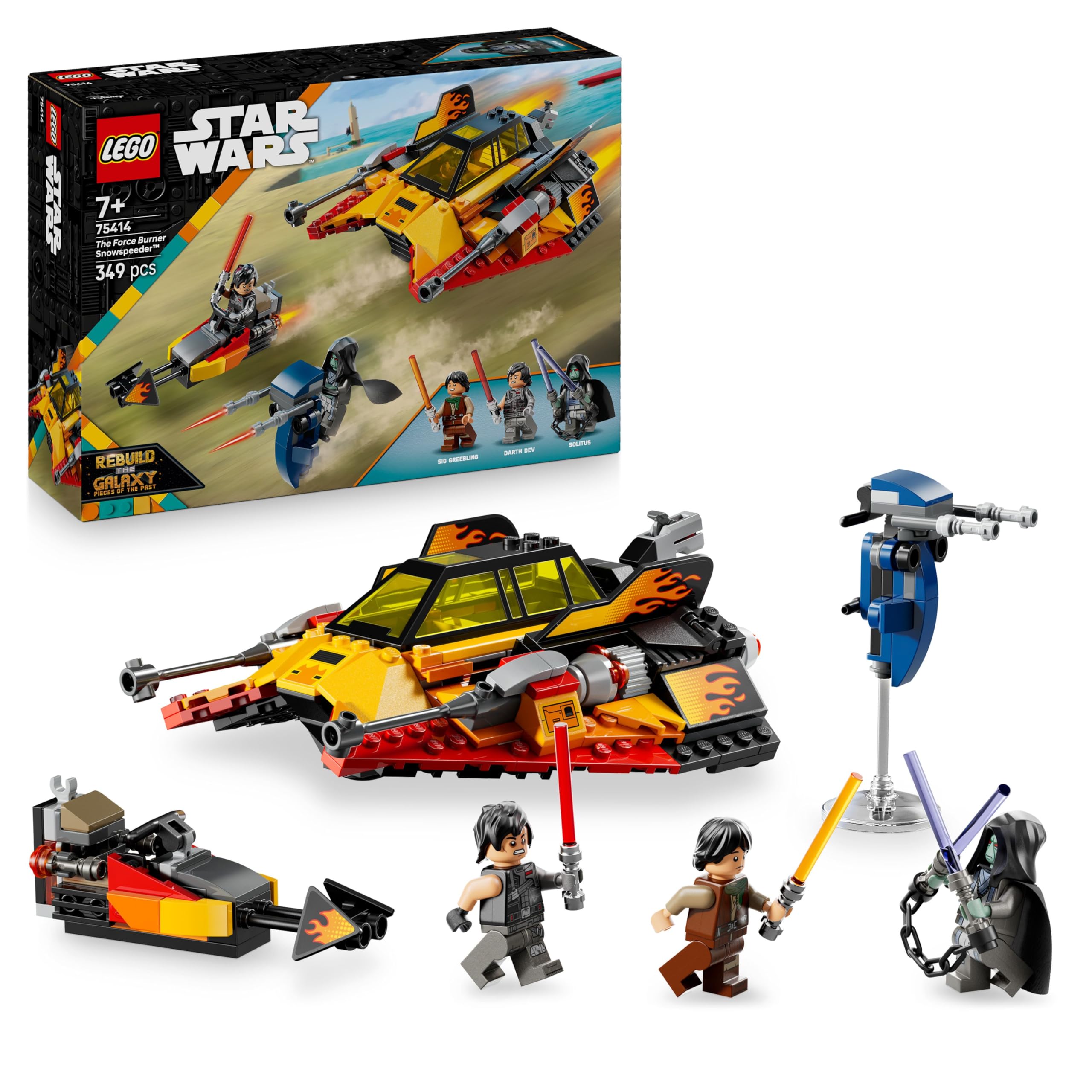 LEGO Star Wars 75414 The Force Burner Snowspeeder Building Set | Ages 7+ 1
