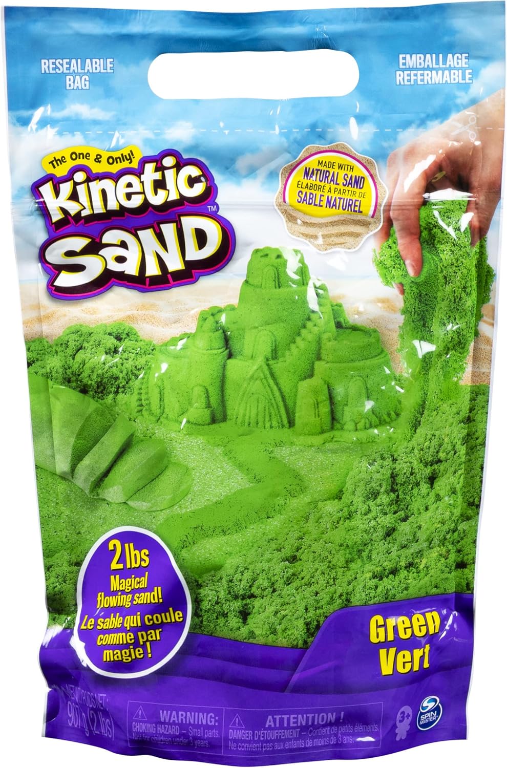 Kinetic Sand 0,9 kg Farbpackung – Mischen, Formen und Gestalten – Sensorisches Spielen für Kinder ab 3 Jahren 5