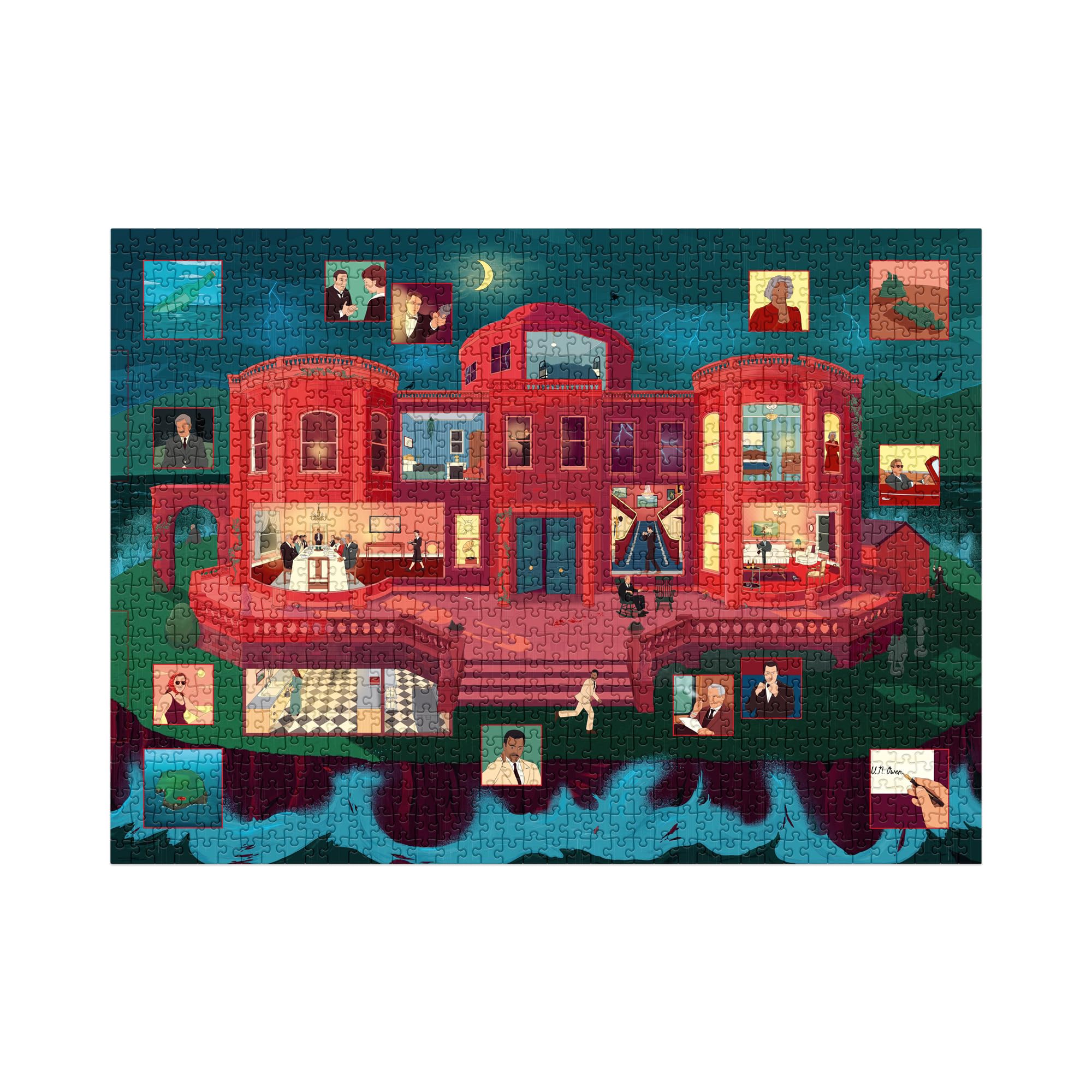 Laurence King Agatha Christie - Then There Were None 1000 Piece Jigsaw Puzzle | 1000 Pieces | Teen and Adult 2