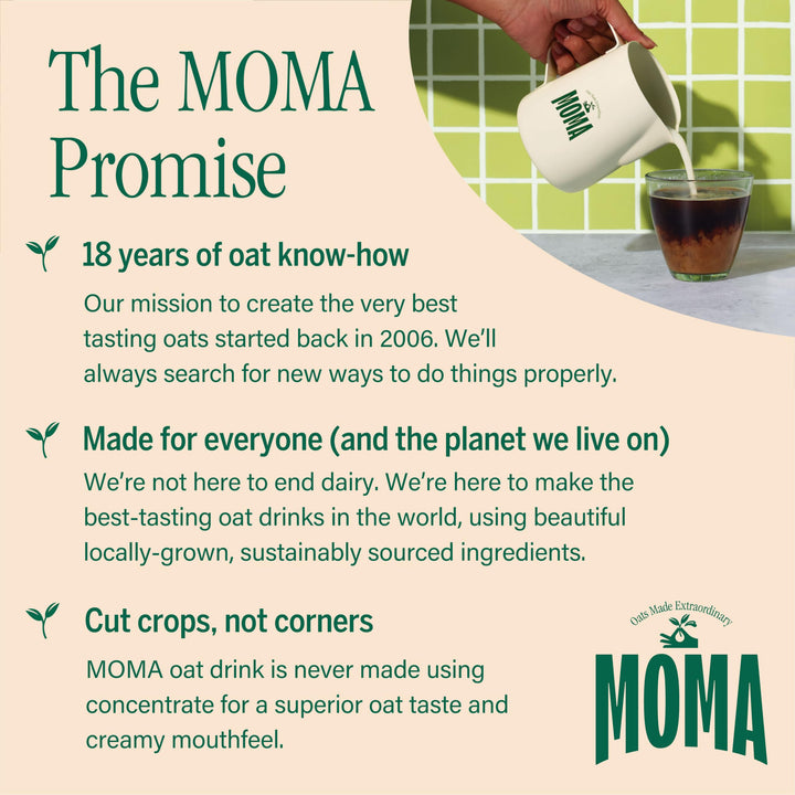MOMA Barista Oat Drink - 750ml - Plant-Based, Vegan, No Added Sugar