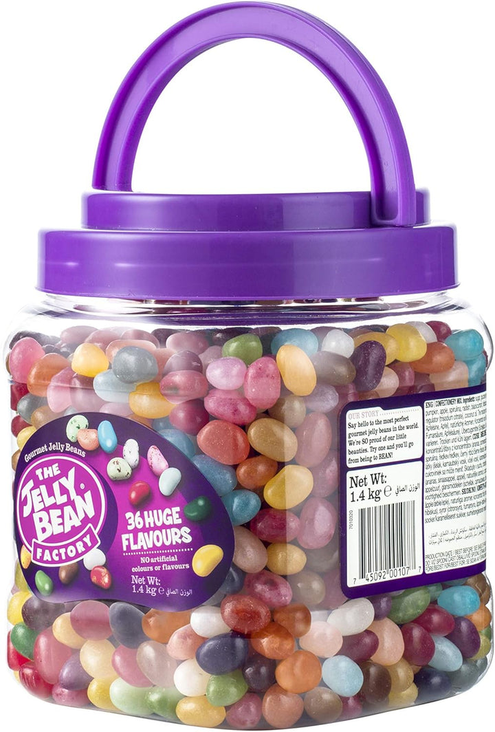 The Jelly Bean Factory Huge Flavours, 1.4kg Gourmet Jelly Beans Jar