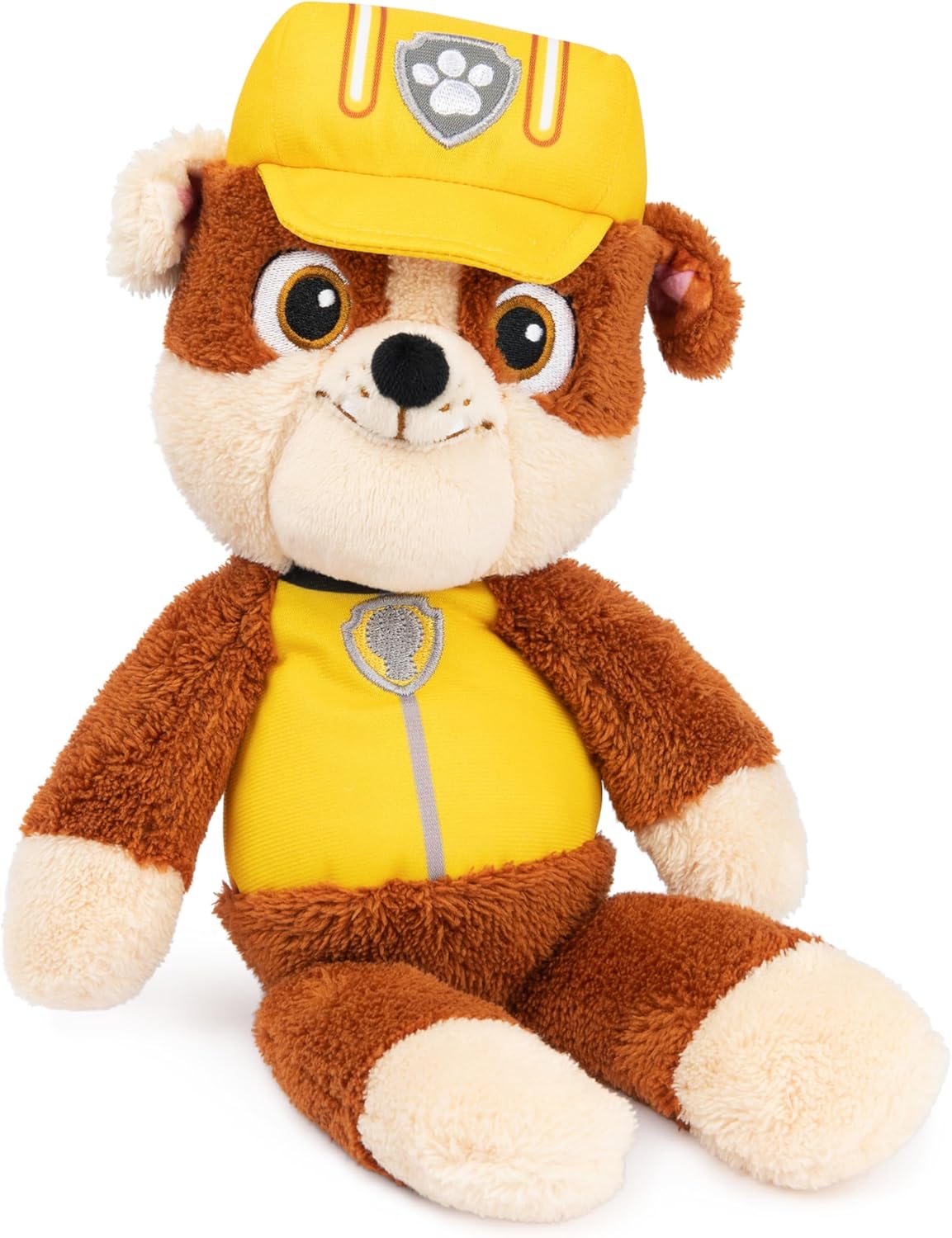 GUND PAW Patrol Rubble Take-Along Buddy Plush Toy - 33 cm Floppy Body for On-the-Go Play