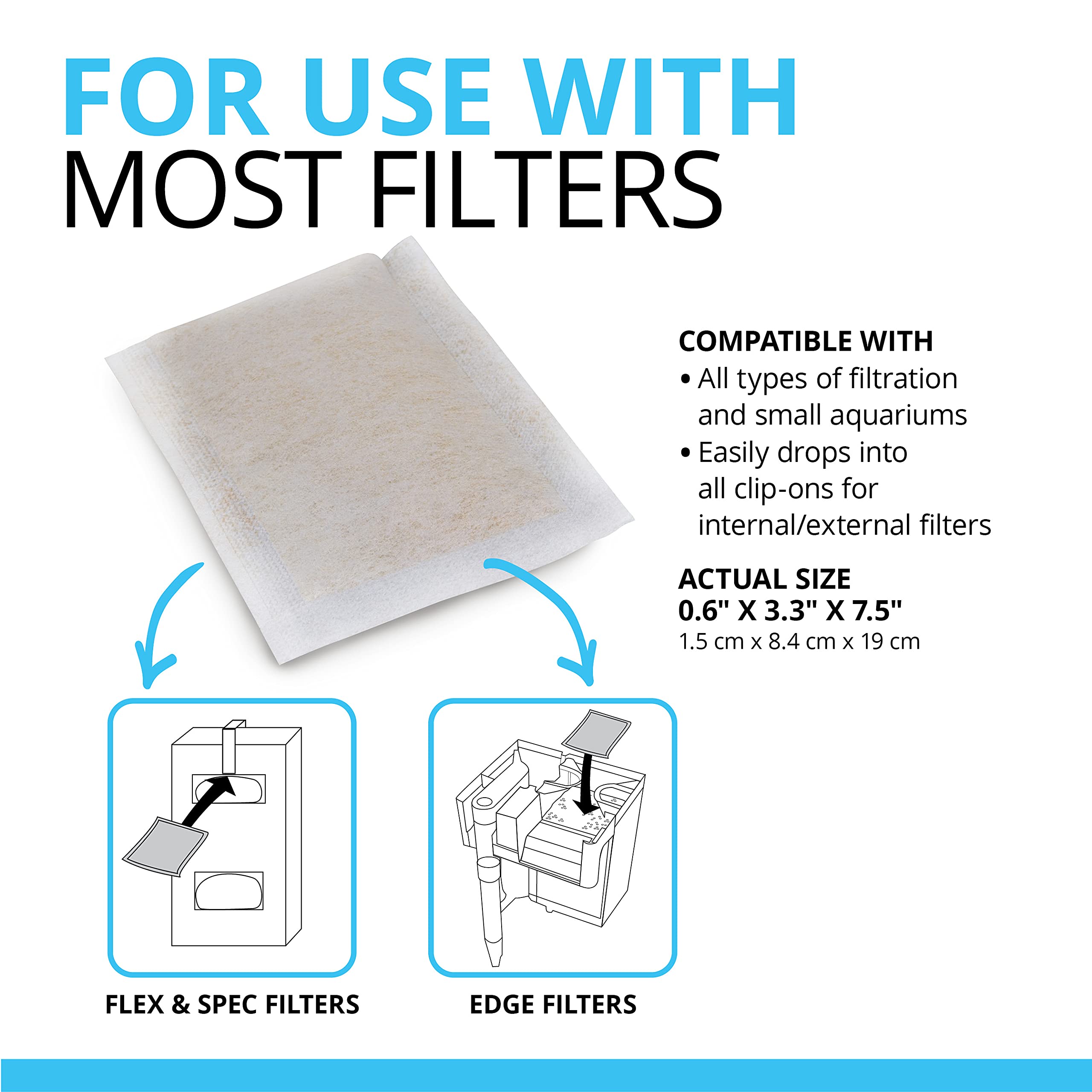 Fluval Clear X Filter Sachets - Eliminates Cloudy Water, Odors, and Discoloration | 1 Count 5