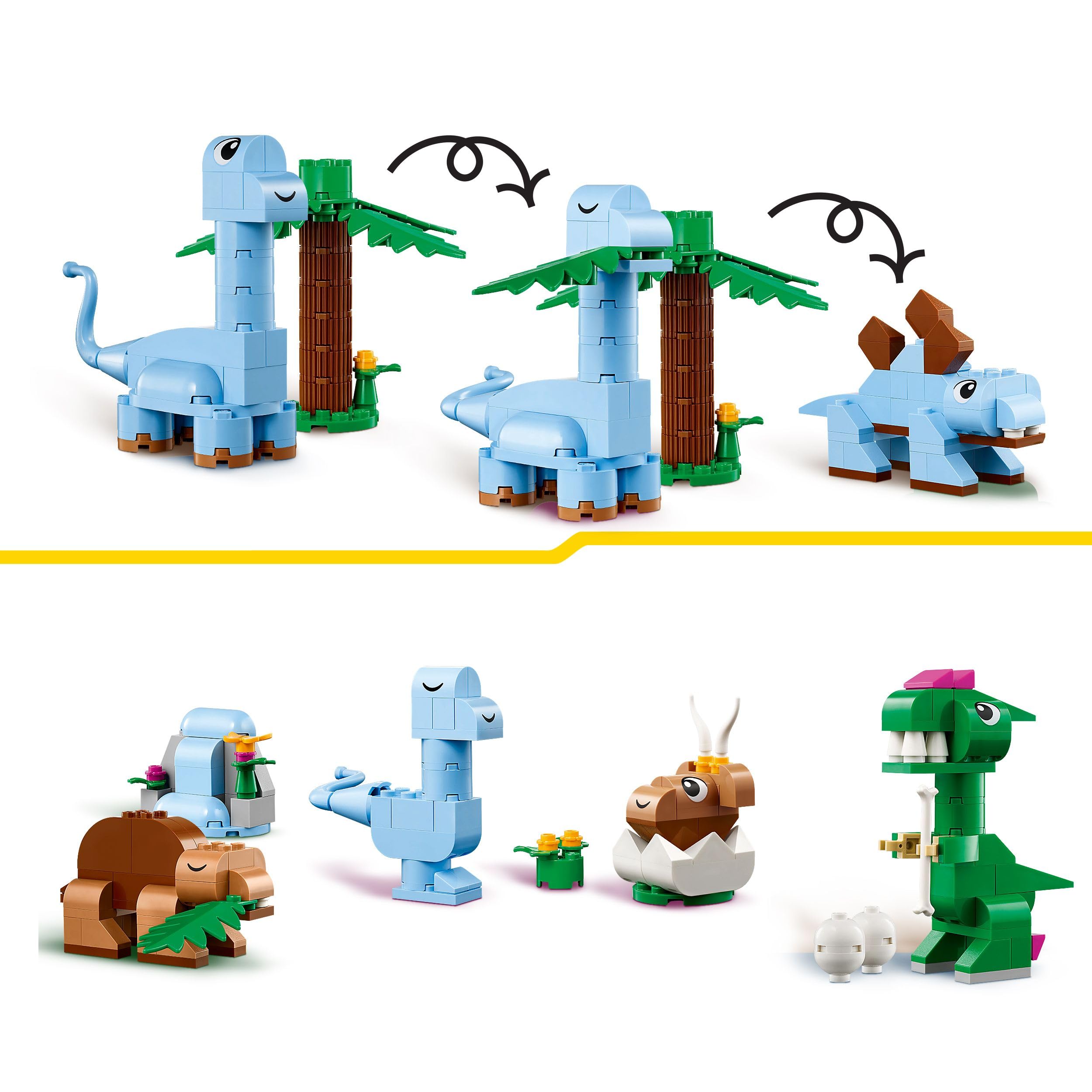 LEGO Classic Creative Dinosaurs Set - Building Toys for Kids 5+ 2